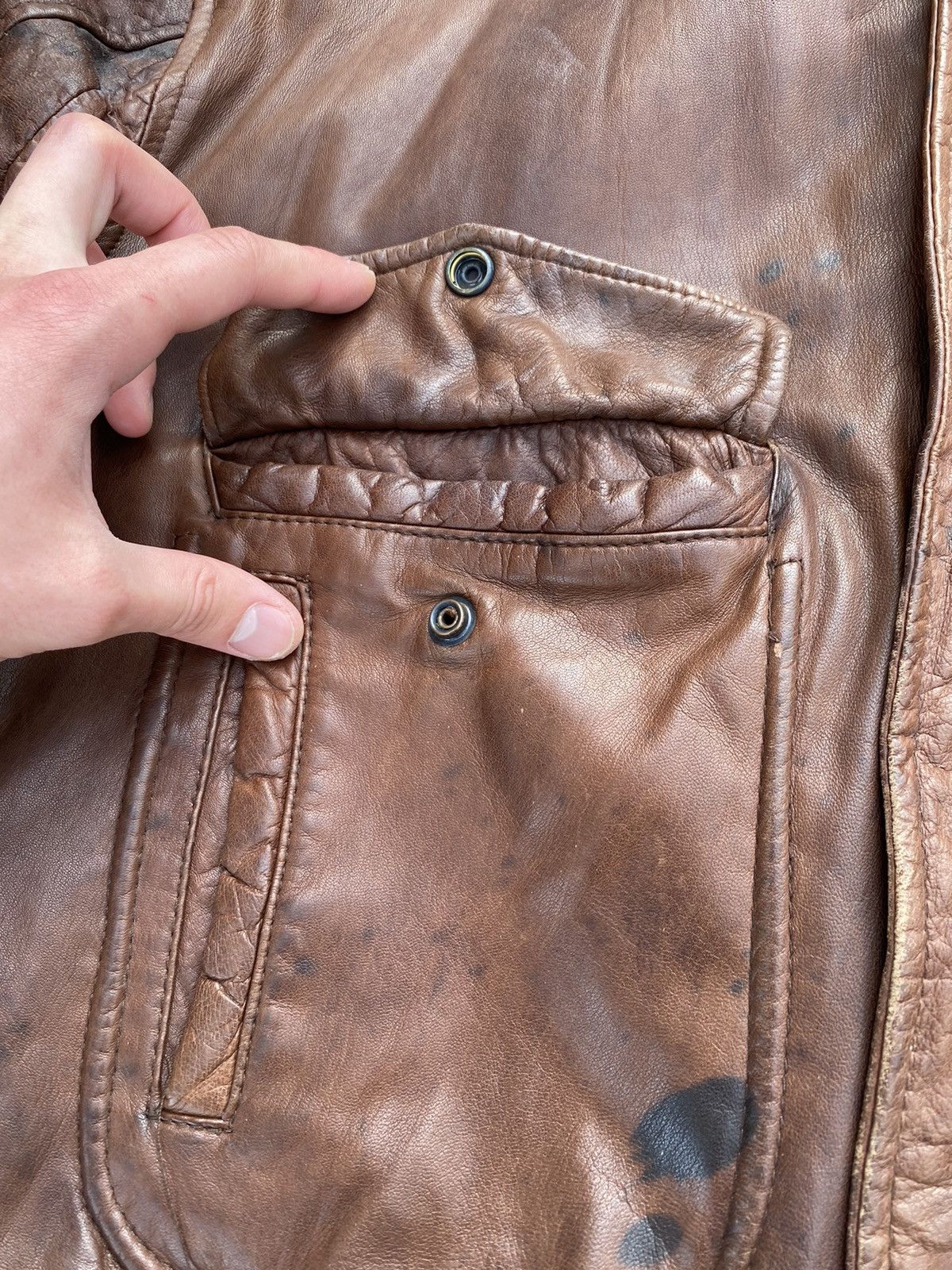 Hard Rock Cafe Hard Rock Cafe Kowloon vintage leather bomber jacket Size US XL / EU 56 / 4 - 7 Thumbnail