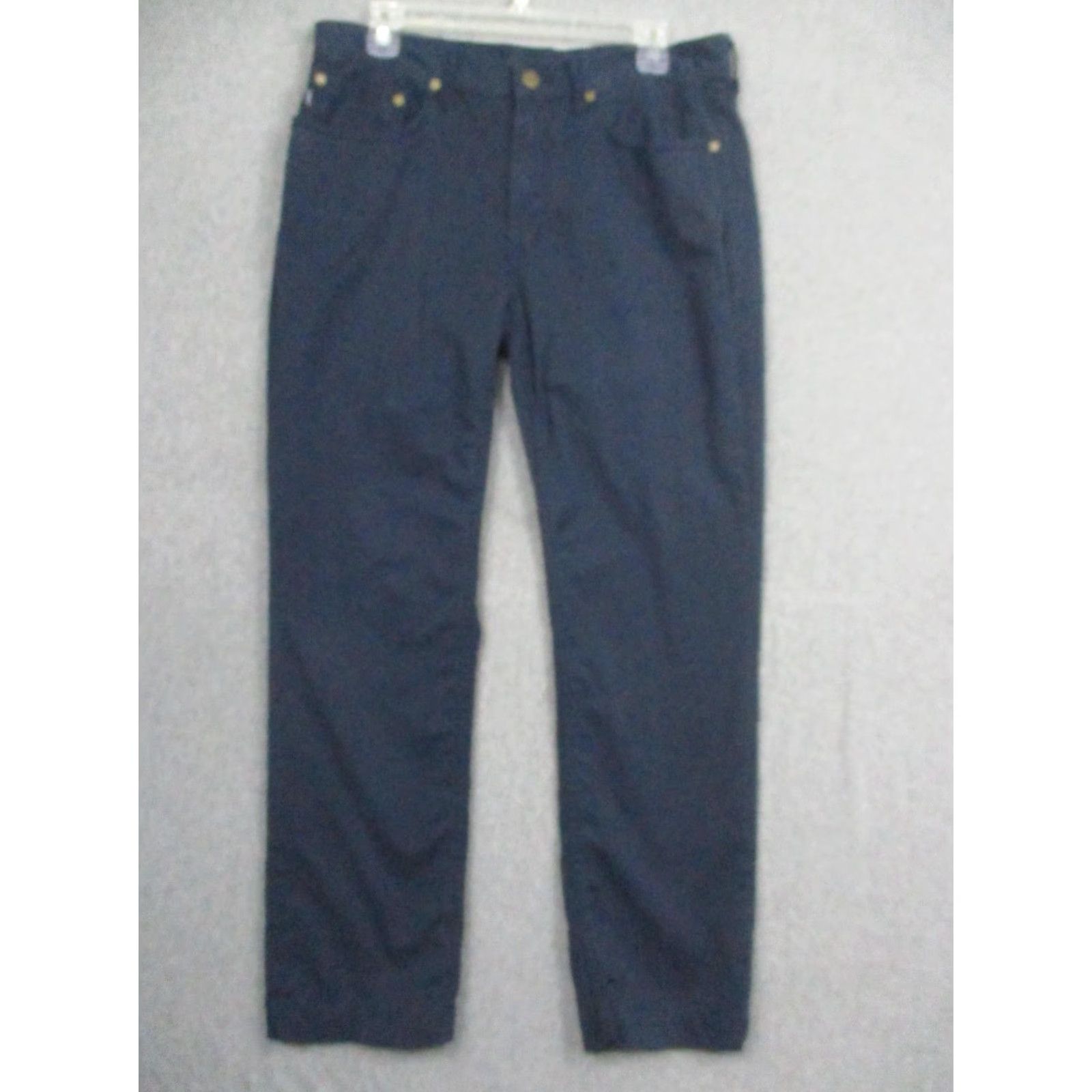 Polo Ralph Lauren Polo Ralph Lauren Jeans Mens 32x32 Navy Blue Stretch 5-Pocket Twill Pants Size US XS / EU 42 / 0 - 2 Thumbnail