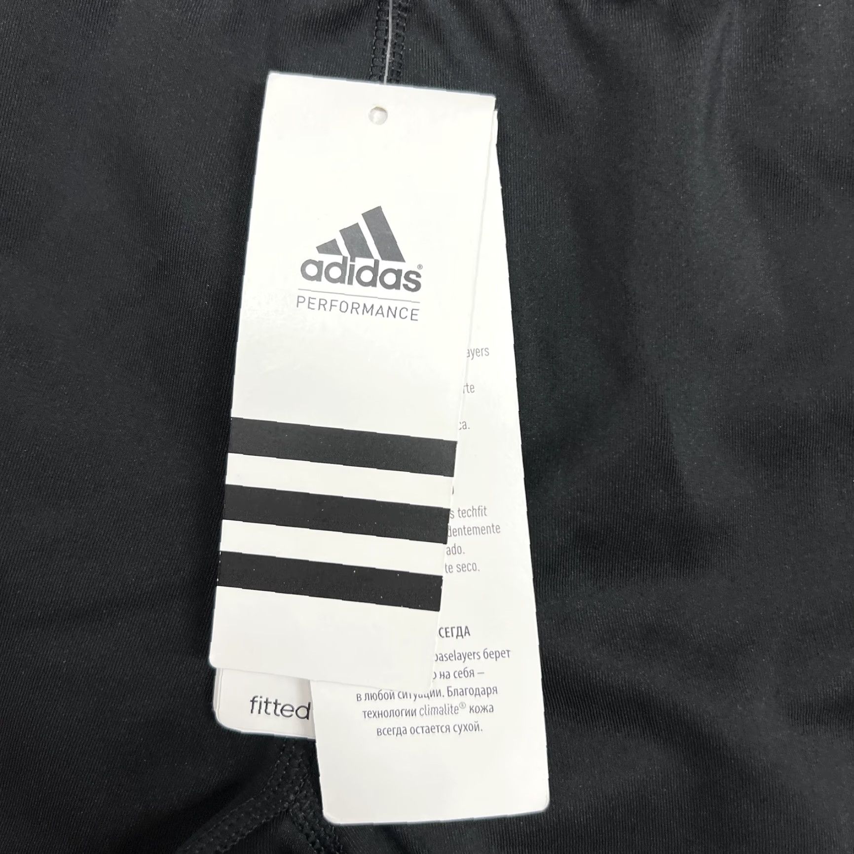 Adidas Adidas Leggings Womens S Black Techfit Capri Climalite UPF 50+ Running Gym Yoga Size 28" / US 6 / IT 42 - 6 Thumbnail
