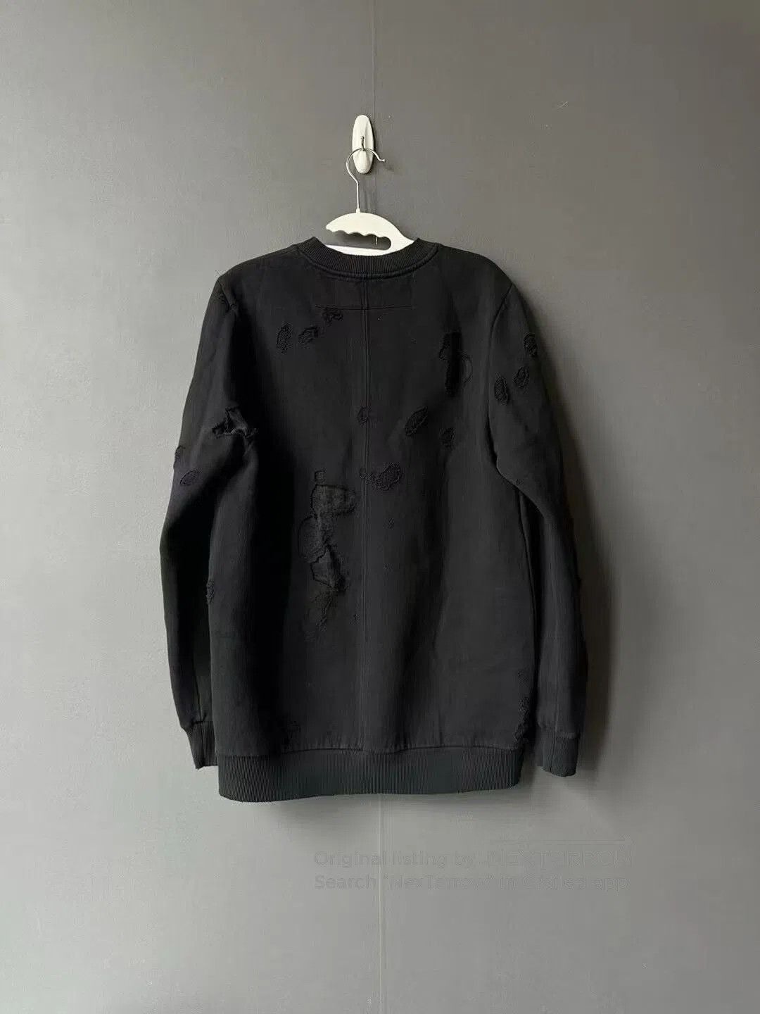 Givenchy Givenchy Black Large Hole Sweatshirt. Size US S / EU 44-46 / 1 - 2 Thumbnail