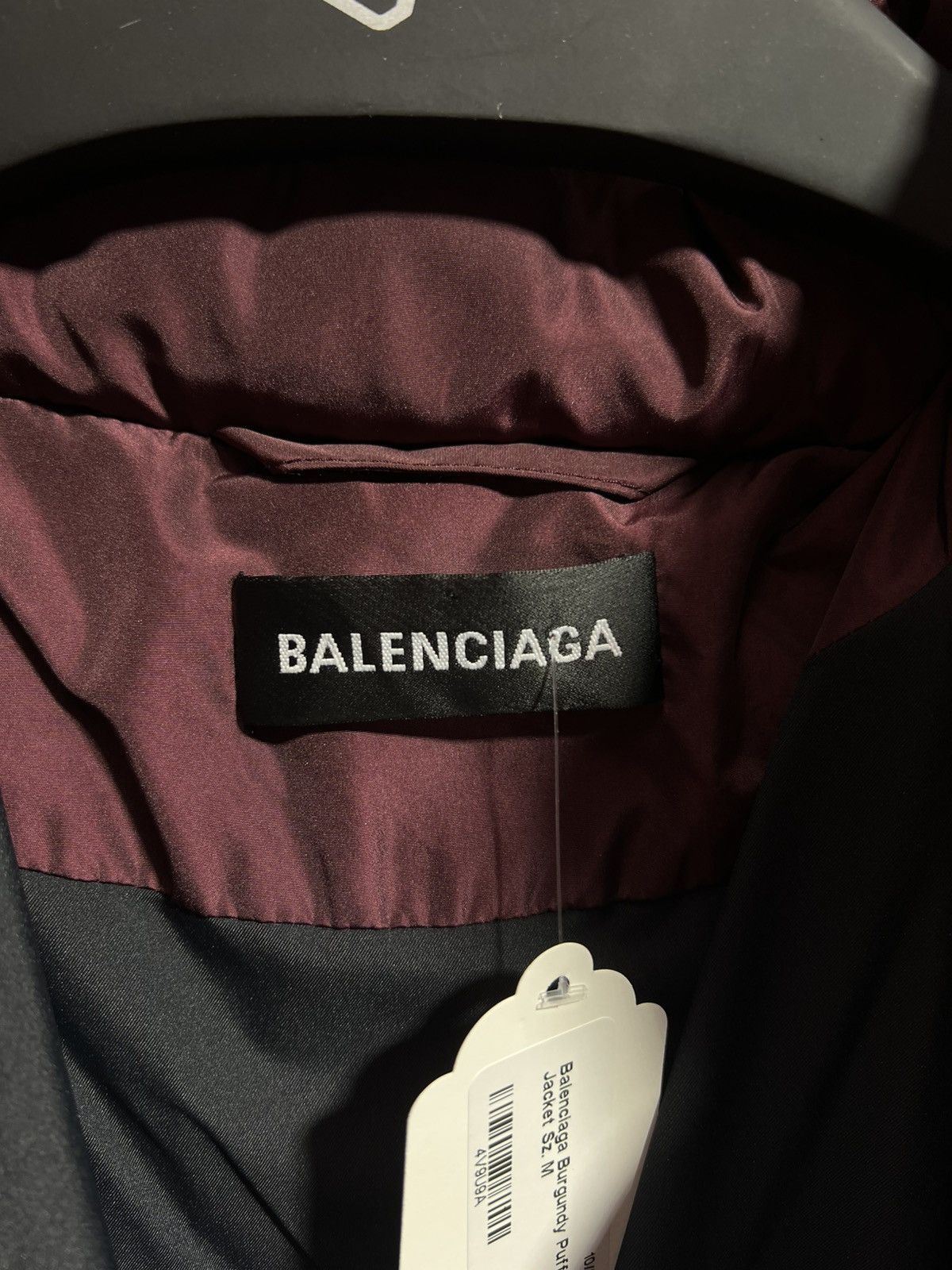 Balenciaga Balenciaga Burgundy Puffer Jacket Size US L / EU 52-54 / 3 - 4 Thumbnail