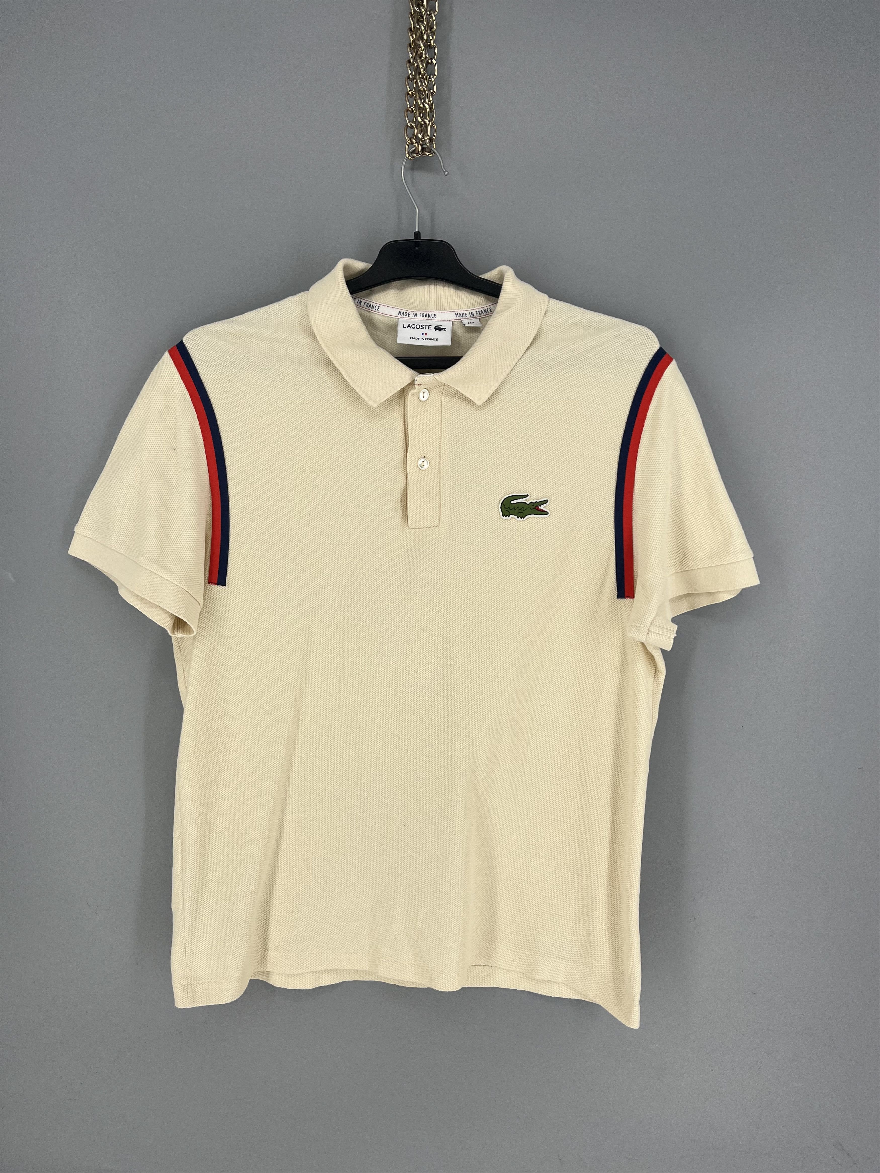 LACOSTE Men's Polo Shirt Organic Cotton Big Croc