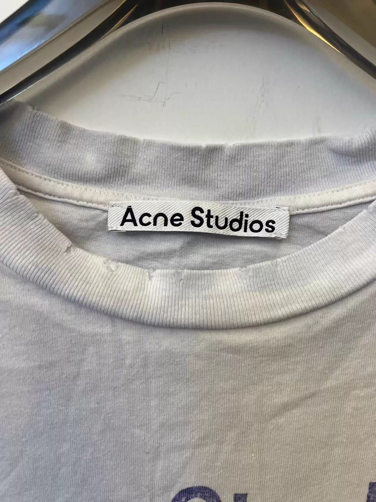 Acne Studios Acne SS22 Logo Crew Neck Short Sleeve Tee Men XS Size US XS / EU 42 / 0 - 3 Thumbnail