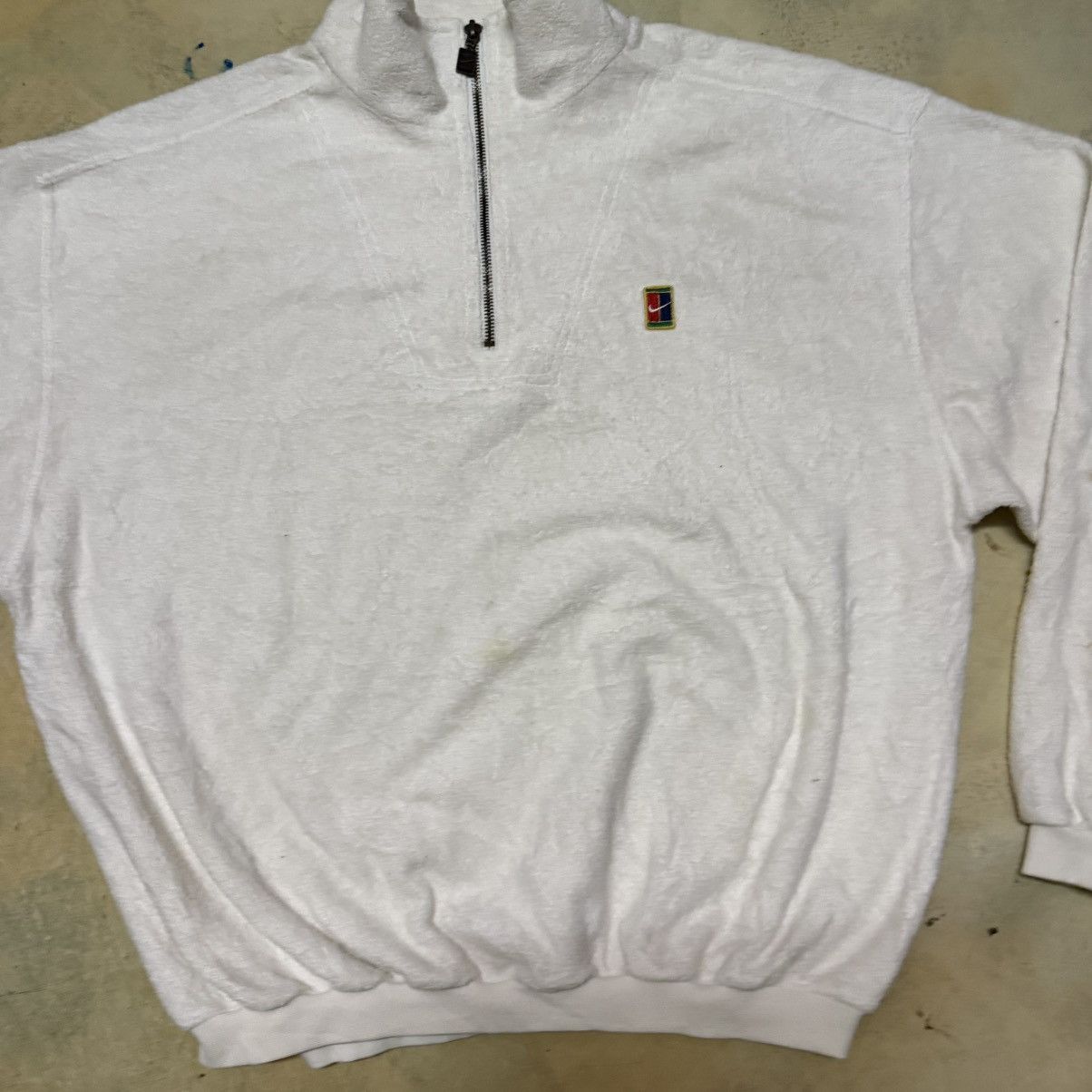 Nike × Vintage Vintage Nike Fleece Sweatshirt Small Logo Size US L / EU 52-54 / 3 - 3 Thumbnail