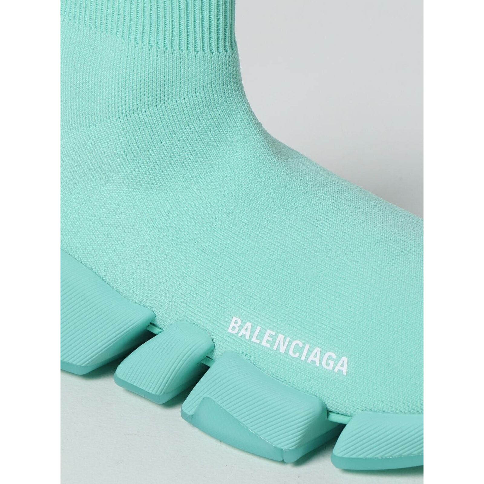 Balenciaga Balenciaga Mens Speed 2.0 Sock Mint Green High Top Size US 12 / EU 45 - 5 Thumbnail