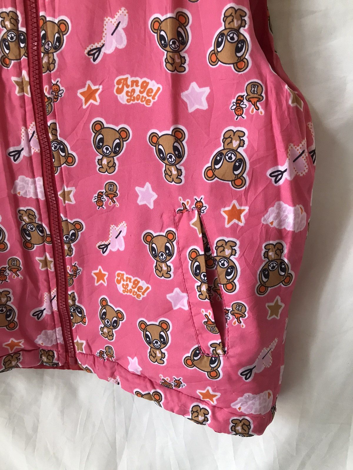 Hysteric Glamour Angel Love Full Printed Reversible Vest Jacket Size US XXS / EU 40 - 3 Thumbnail