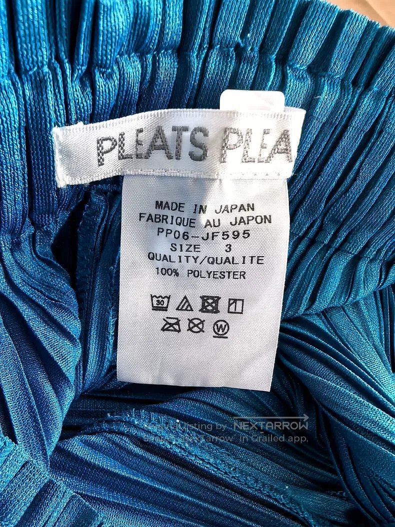 Issey Miyake Issey Miyake size:3 Blue Pants Size 31" - 2 Thumbnail