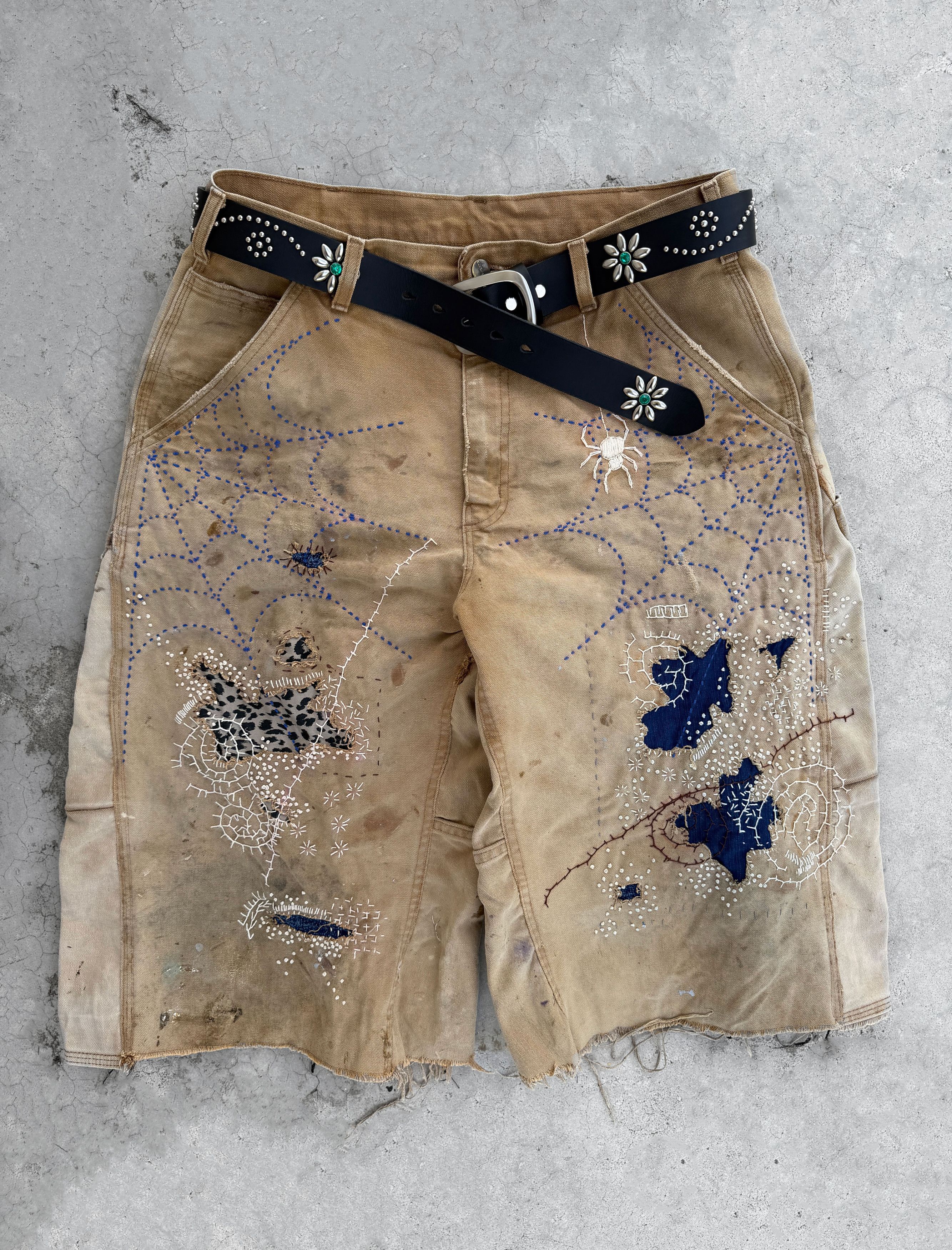 Japanese Brand Boro Patchwork Carhartt Carpenter Size US 33 - 5 Thumbnail