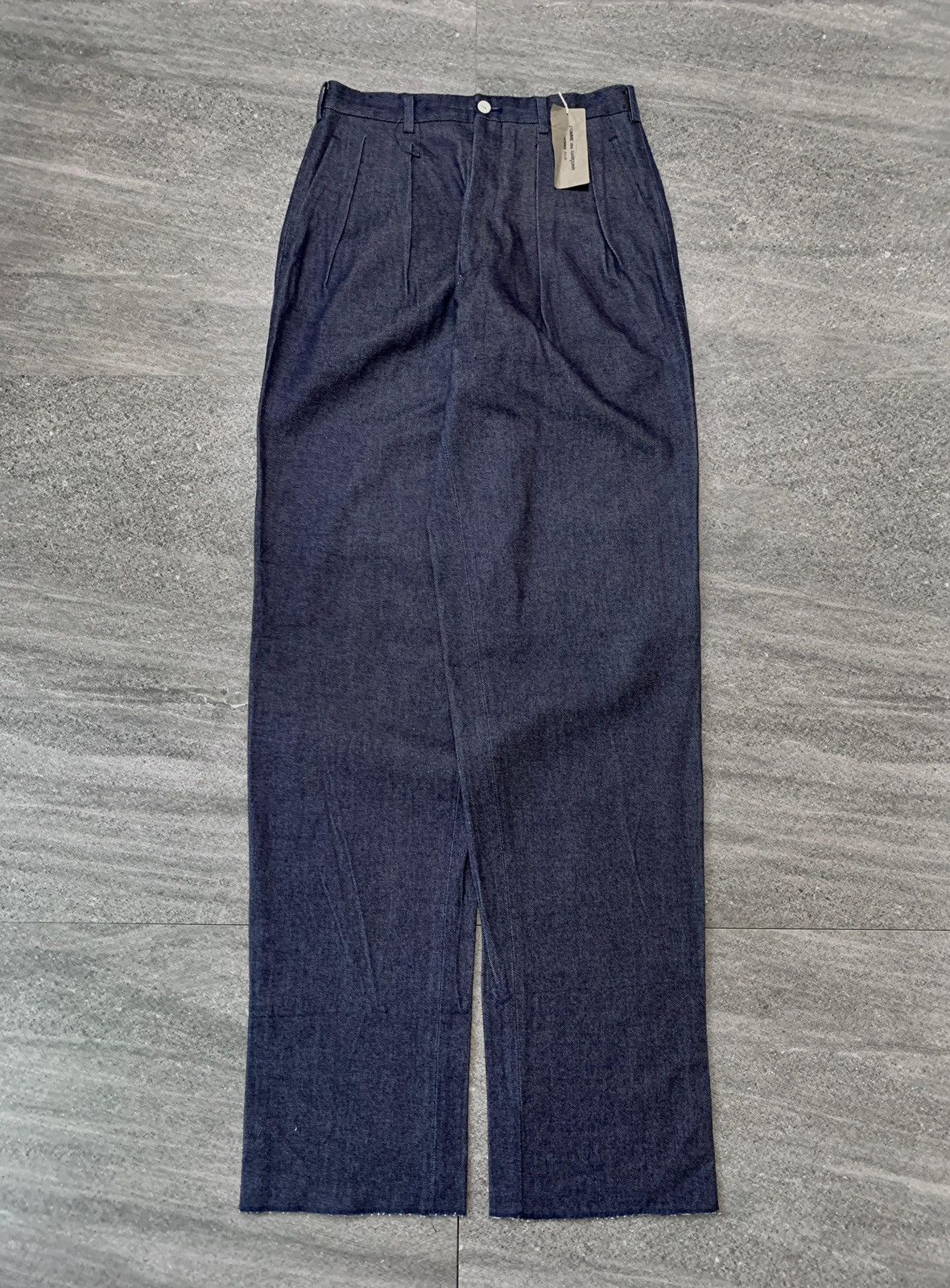 Comme des Garcons Homme FREE TAX! BNWT 90s Indigo Denim Trousers - 30” Size US 30 / EU 46 - 2 Thumbnail