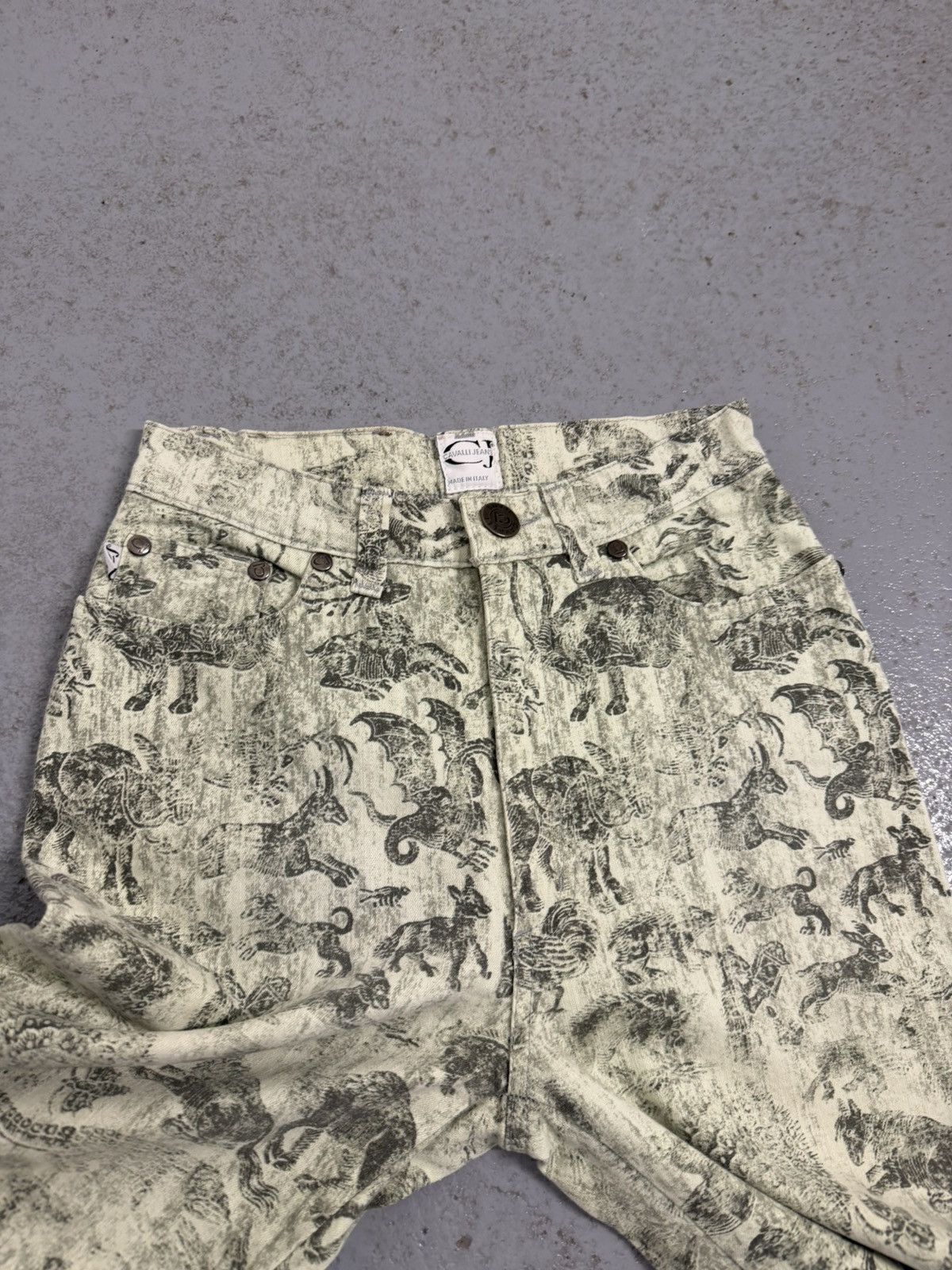 Just Cavalli Vintage Cavalli Jeans Overprinted Jeans Size 26" / US 2 / IT 38 - 5 Thumbnail