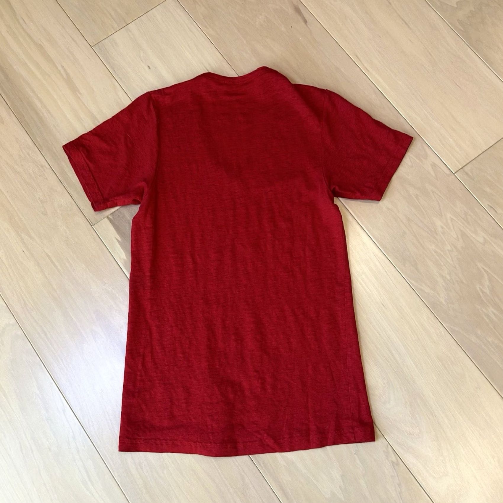 Vintage Isabel Marant Etoile Linen Tee V-Neck Short Sleeve Women’s Medium Shirt Red Logo Lightweight Casual 100% Linen Pullover Size 32" / US 10 / IT 46 - 4 Thumbnail