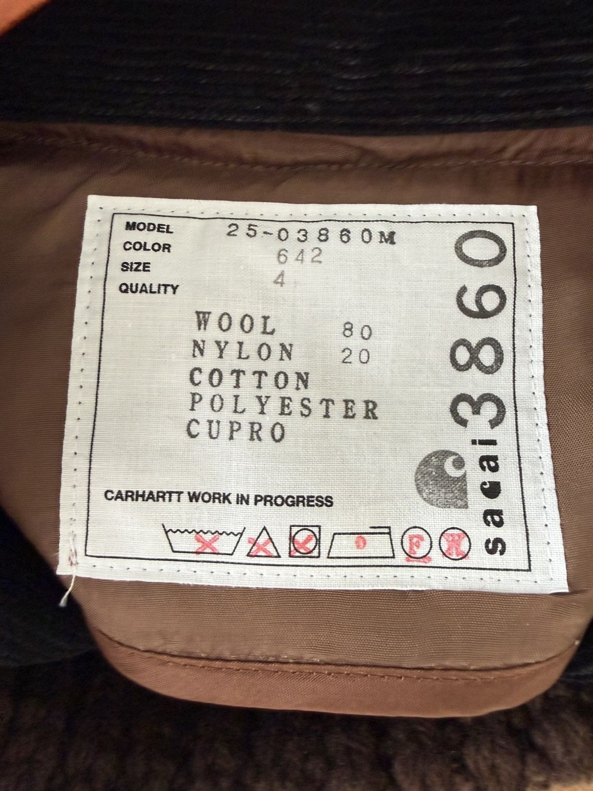 Carhartt Wip × Sacai Carhartt WIP x Sacai Wool Knit Blouson Size US XL / EU 56 / 4 - 7 Thumbnail