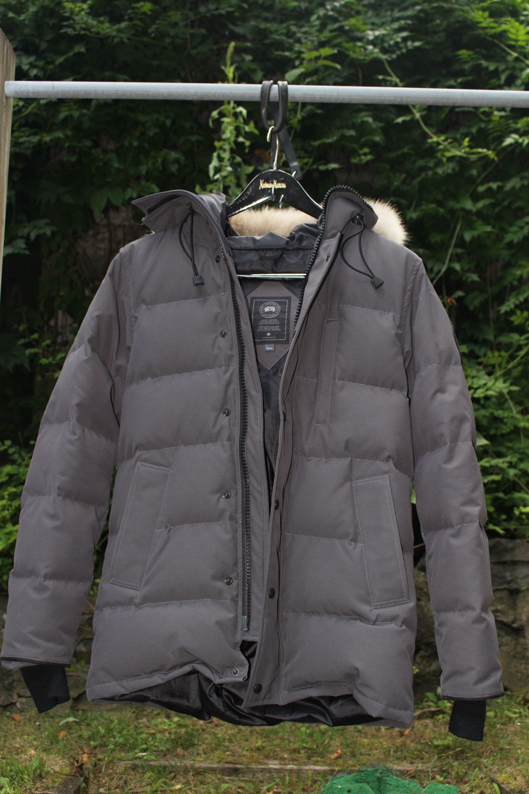 Image of Canada Goose Coyote Fur Parka in Grey, Men's (Size XS)