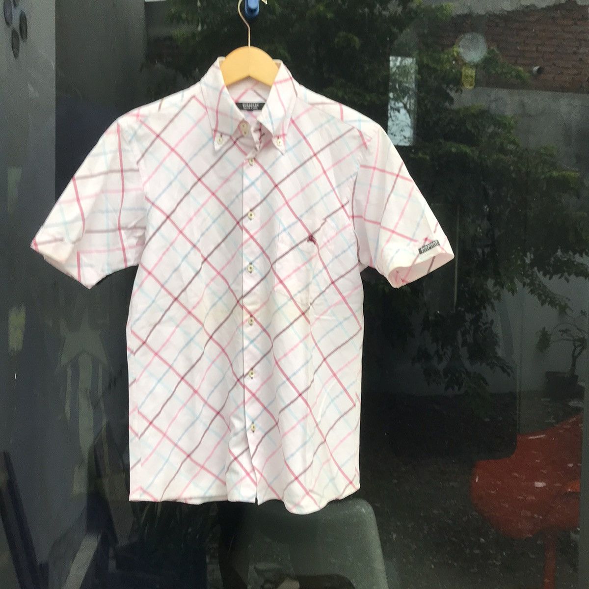 Burberry Vintage Burberry Black Label Shirt skinhead trimfit 3 shirt Size US M / EU 48-50 / 2 - 16 Thumbnail