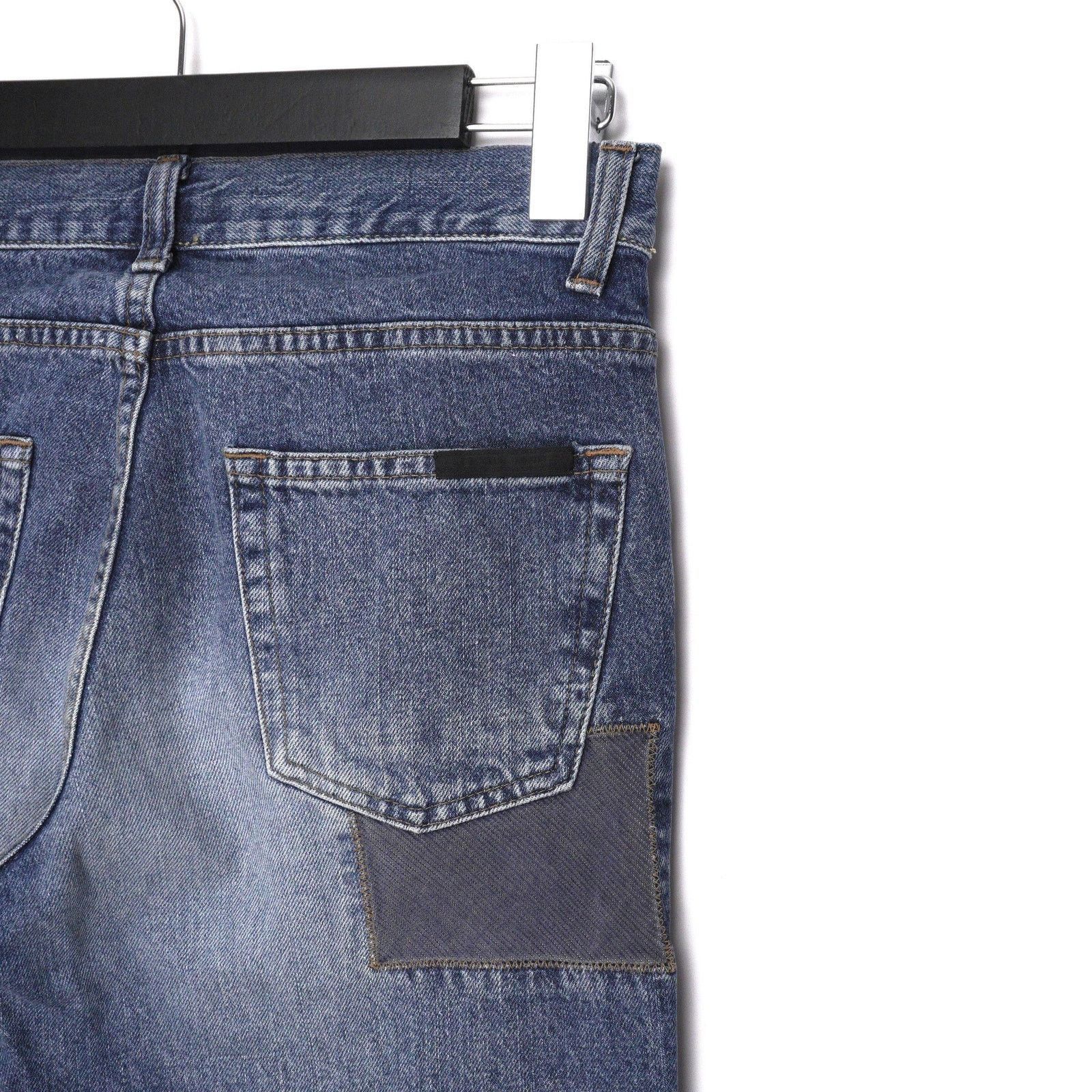 Prada Prada 2000 Linea Rossa Tab Patchwork Indigo Denim Pant Jeans Size US 29 - 6 Thumbnail