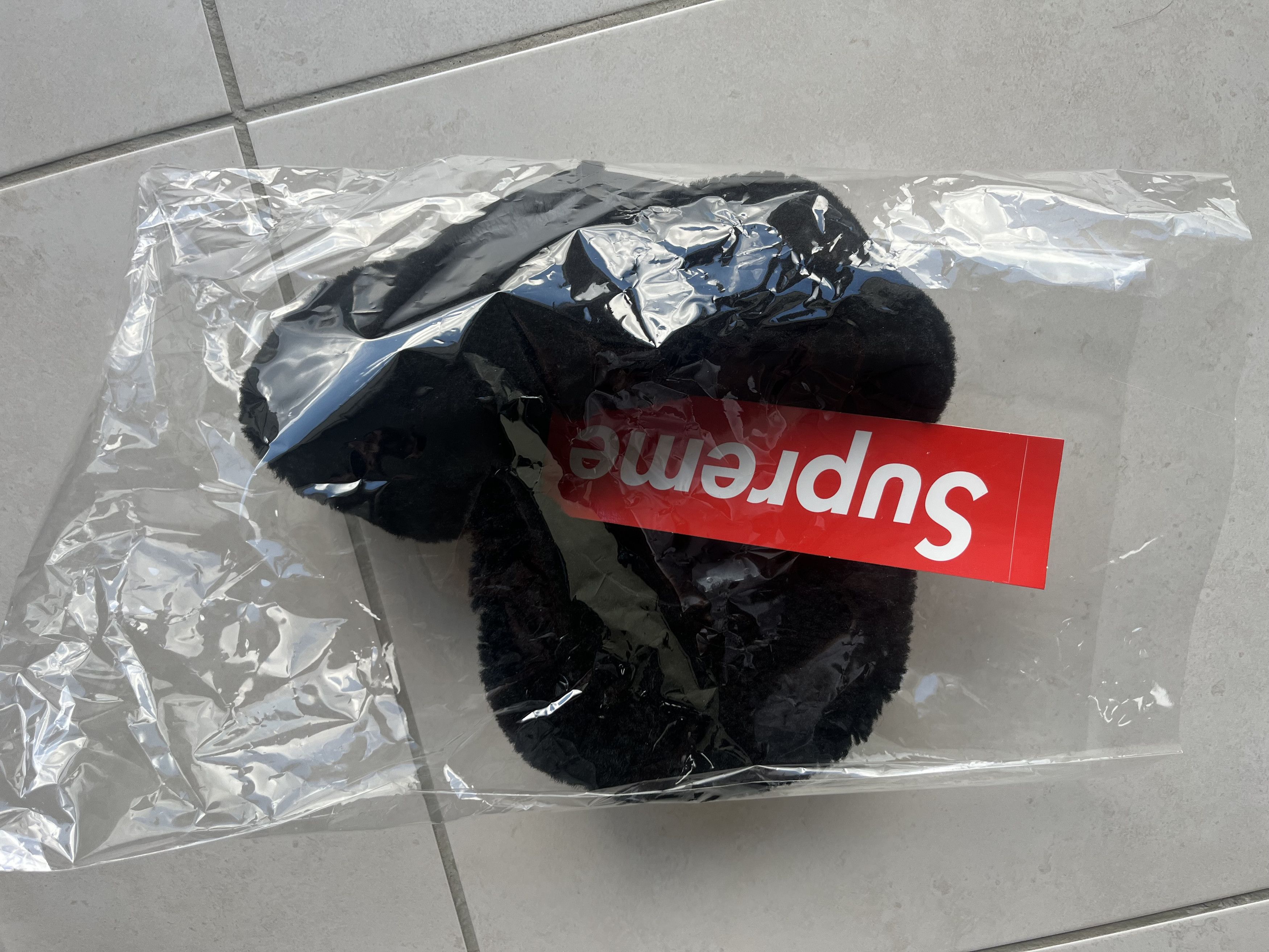 Supreme Supreme Shearling Lined Earflap Cap Hat Black FW25 Size M/L Size ONE SIZE - 6 Thumbnail