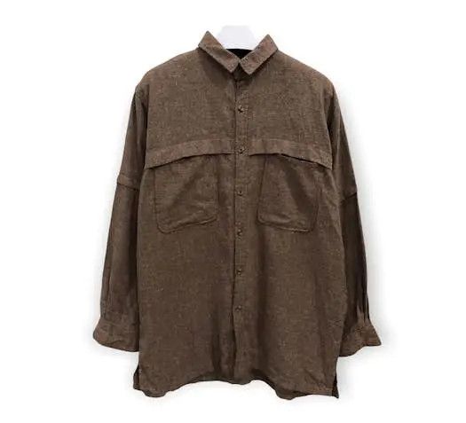 Flannel × Vintage Vintage Bricks Flannel Shirt 👕 Size US M / EU 48-50 / 2 - 1 Thumbnail