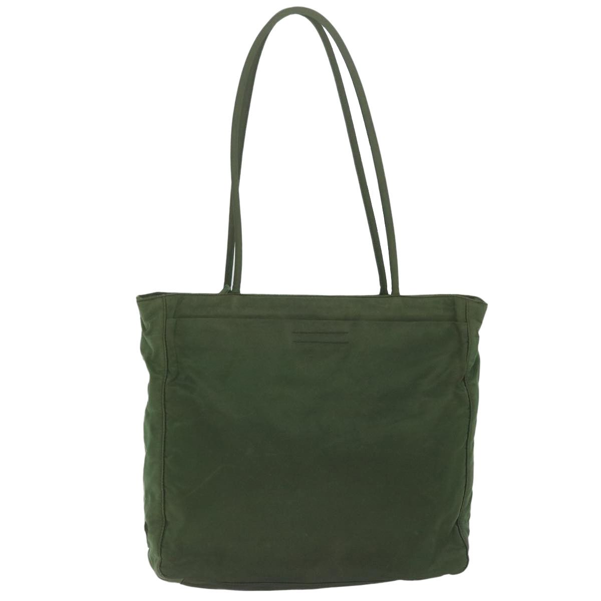 Prada Khaki Synthetic Tote Bag (Pre-Owned) Size ONE SIZE - 1 Thumbnail