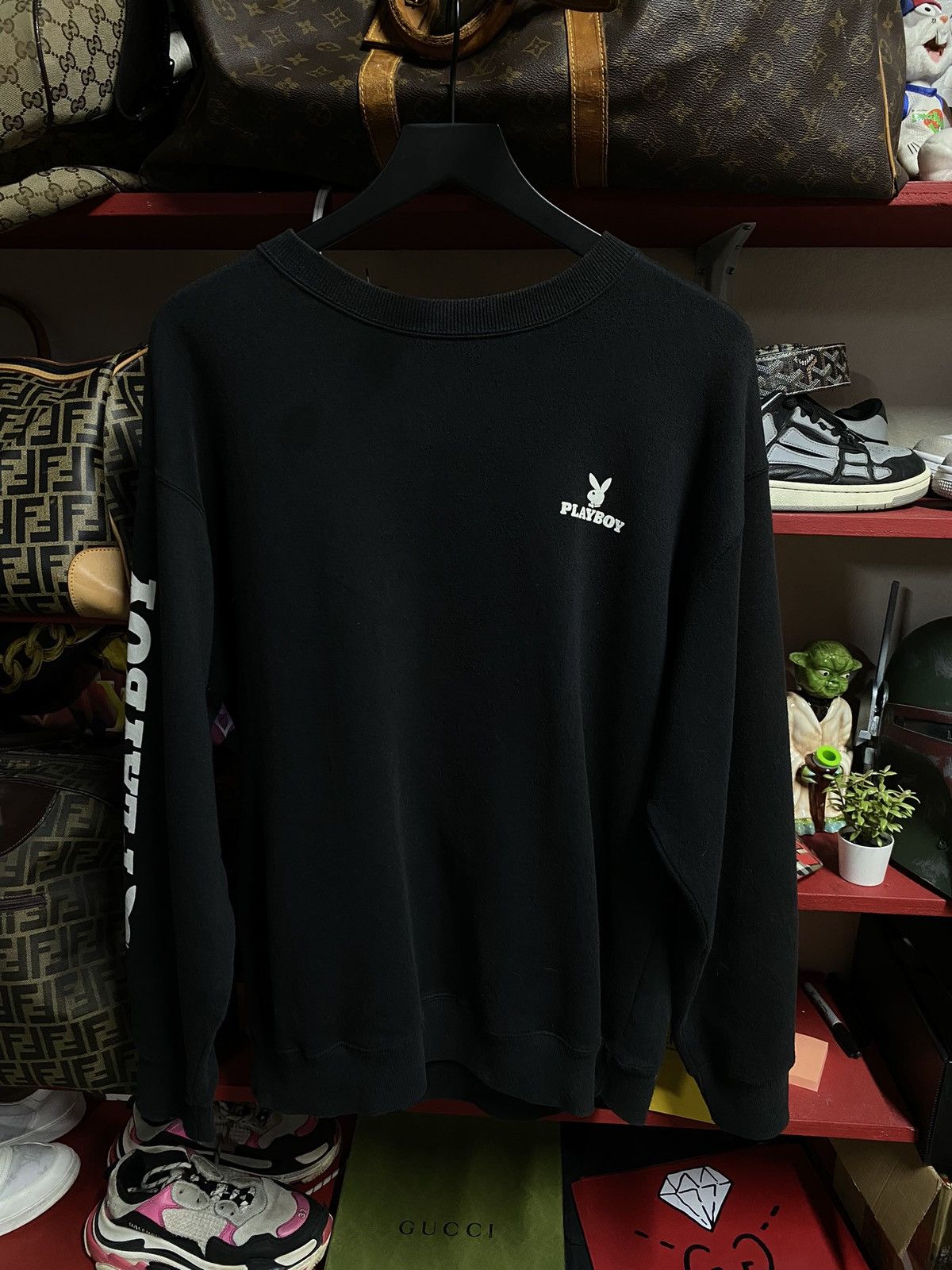 Playboy × Vintage Vintage Playboy Y2K Men’s Black Crewneck Large Size US L / EU 52-54 / 3 - 2 Thumbnail