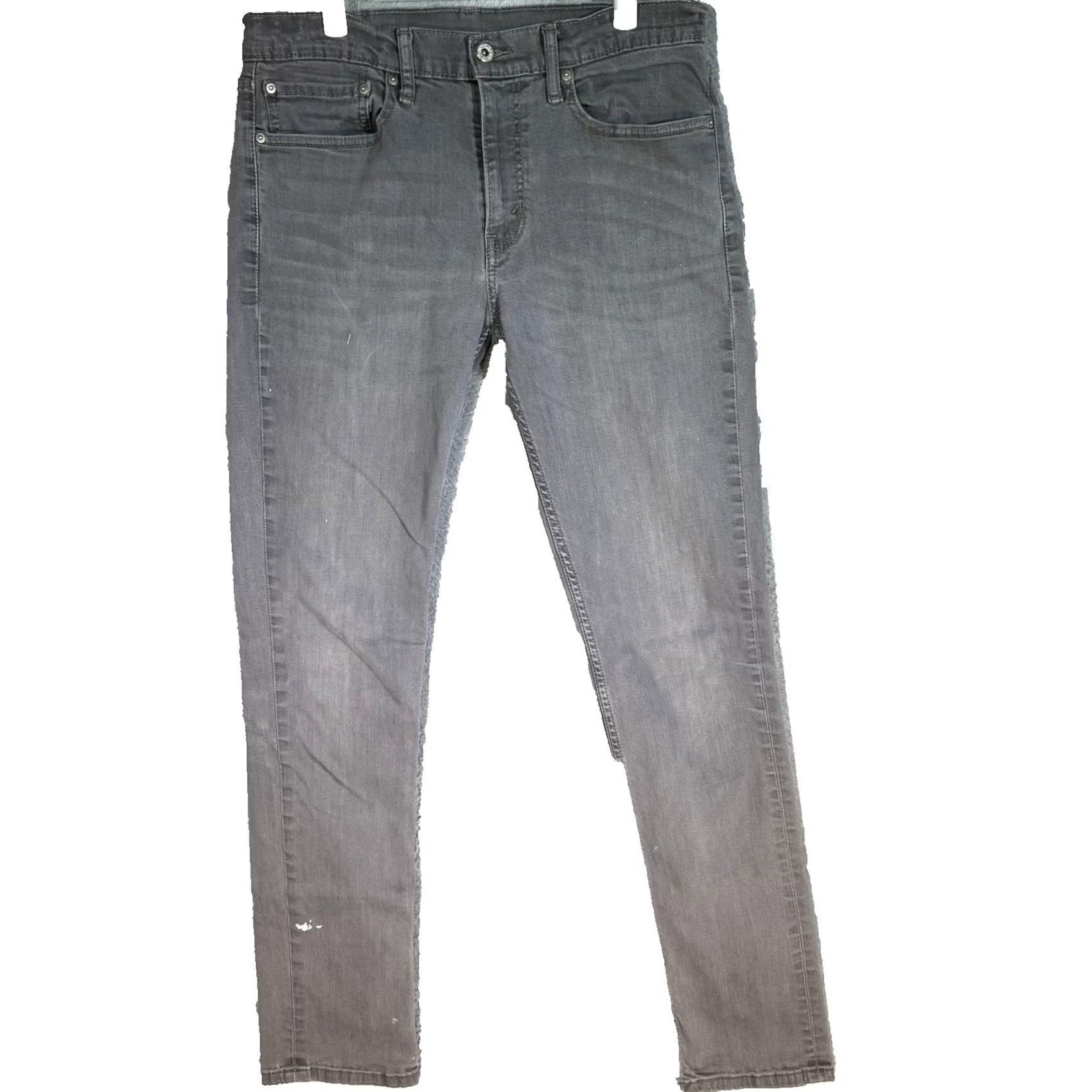 Levi's VINTAGE Levis 511 Jeans Mens 34x34 Gray Slim Fit Stretch Denim Tapered Zip Fly Size US 34 / EU 50 - 2 Thumbnail