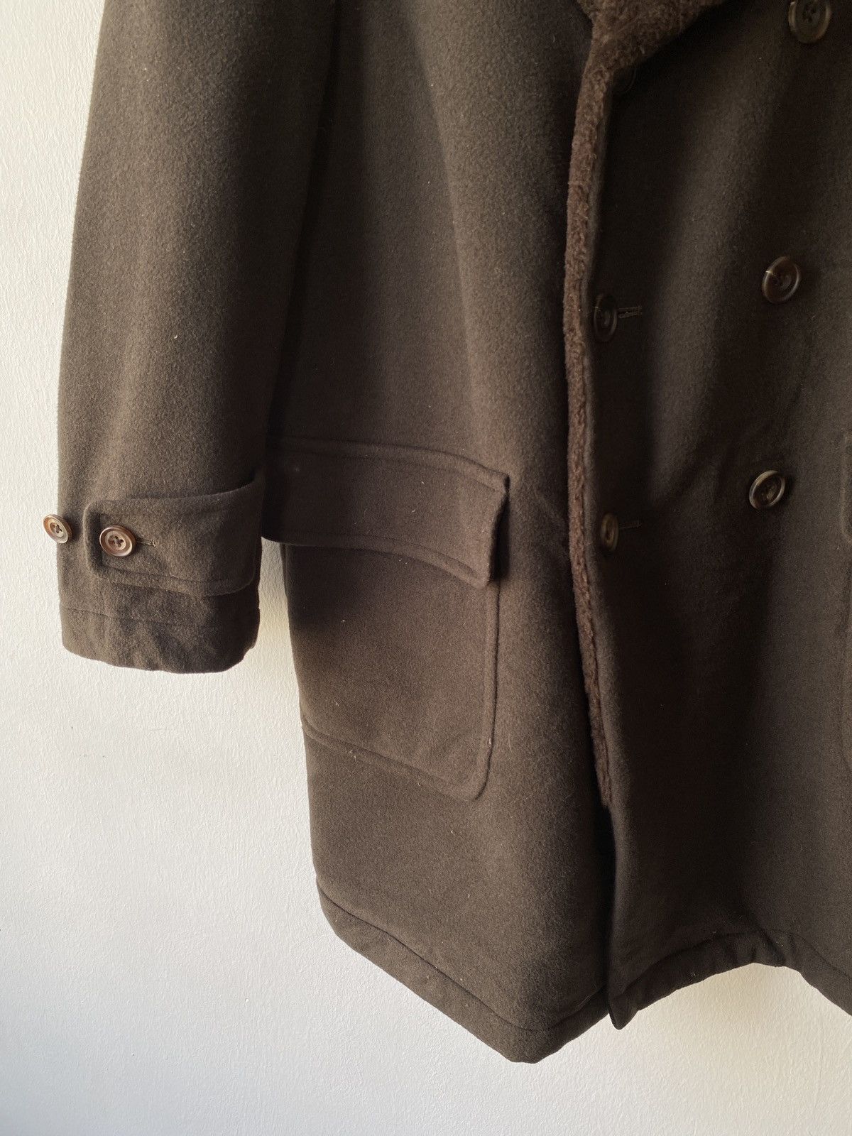 Burberry Vintage 90s Burberrys Prorsum Lining Fur Wool Jacket Size US L / EU 52-54 / 3 - 7 Thumbnail