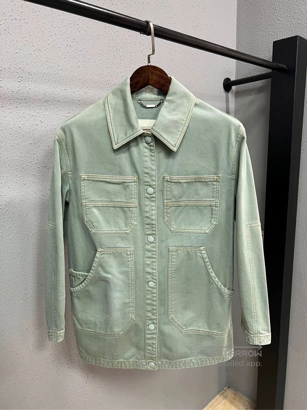 Fendi Fendi Washed Leather Patch Denim Jacket. Size XS / US 0-2 / IT 36-38 - 1 Thumbnail