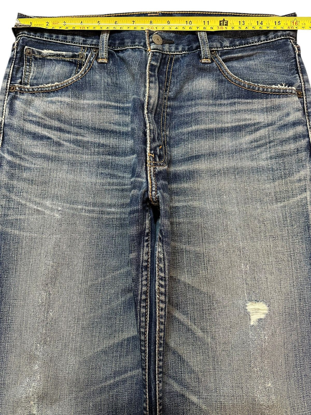 Levi's Vintage 90s Levis 703 Faded Wash Distress Baggy Jeans Size US 32 / EU 48 - 12 Thumbnail