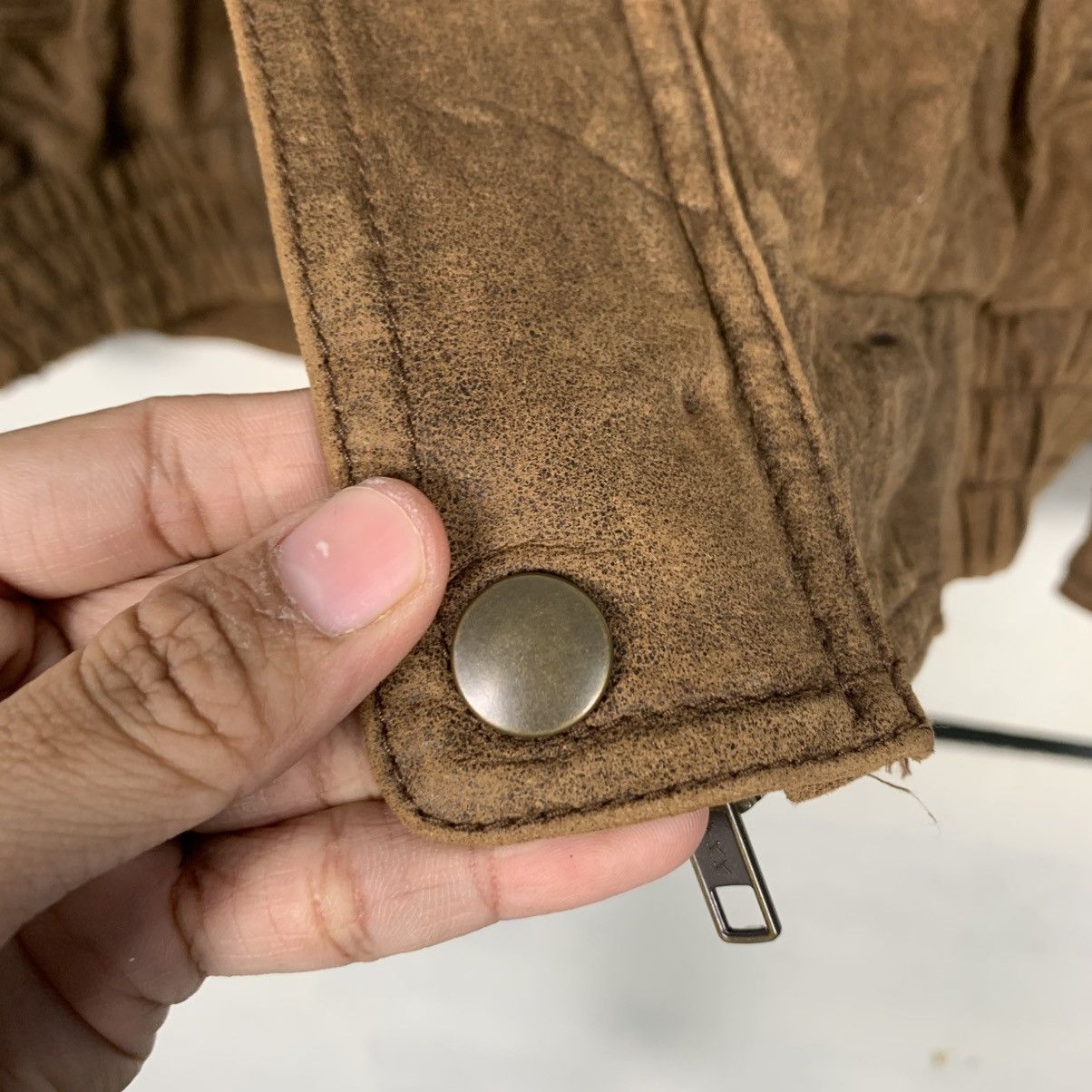 Vintage ☀️Suntory Coffee Boss leather zipper sherpa collar jacket Size US M / EU 48-50 / 2 - 15 Thumbnail