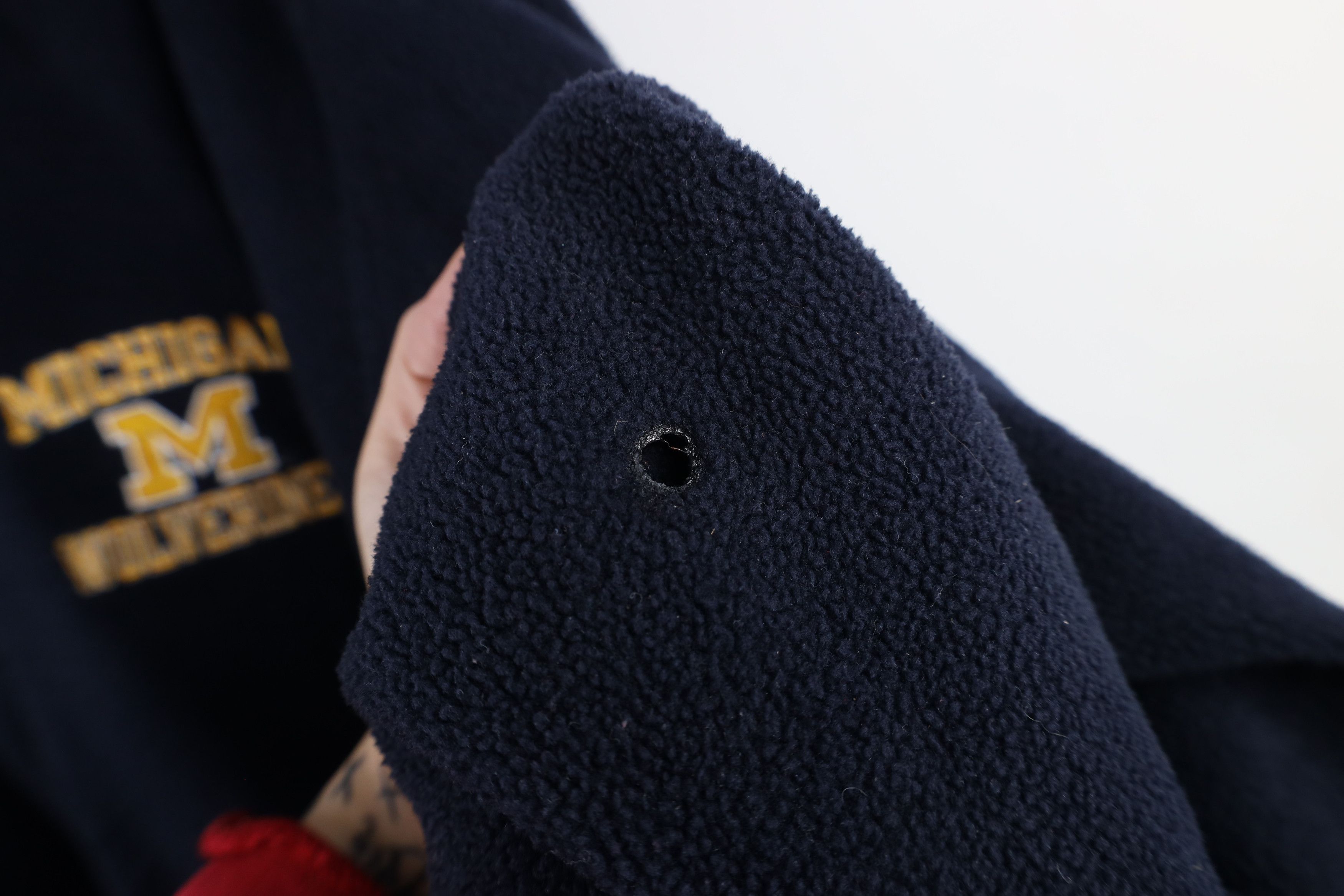 Champion × Vintage Vintage 90s Champion University of Michigan Half Zip Sweater Size US L / EU 52-54 / 3 - 8 Thumbnail