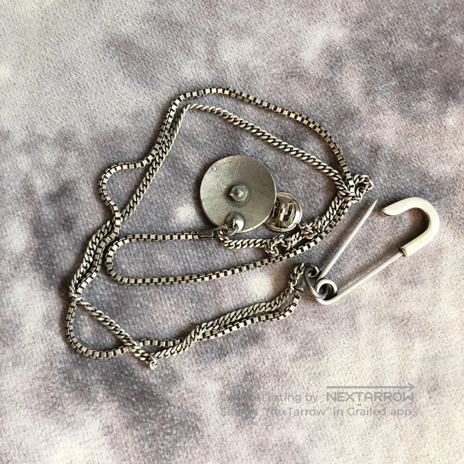Yohji Yamamoto Yohji Yamamoto SYTE Brooch Chain Necklace. Size ONE SIZE - 9 Thumbnail
