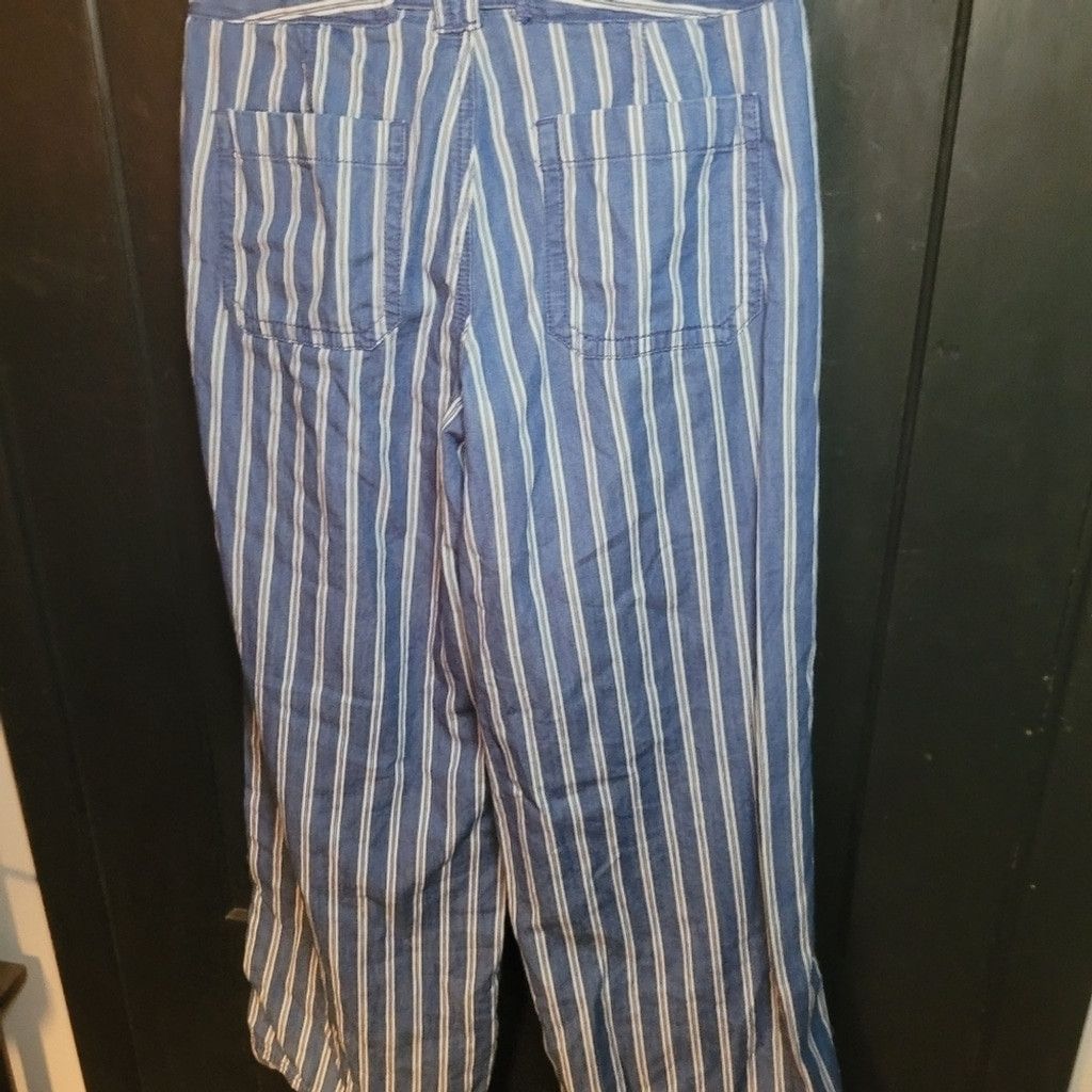 American Eagle Outfitters American Eagle, casual pants, blue/white, NWOT, Size 00 Size 24" / US 00 / IT 34 - 8 Thumbnail
