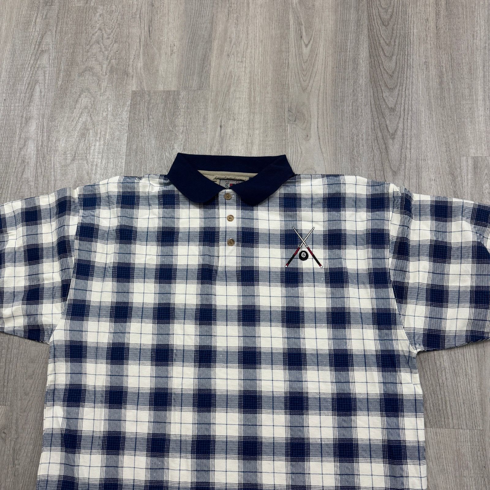 Vintage Vintage Halifax Outfitters Pool Billiards Polo Shirt XL Size US XL / EU 56 / 4 - 3 Thumbnail