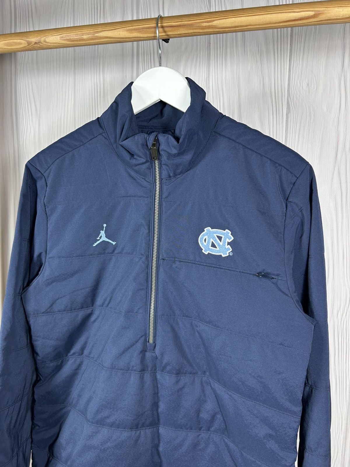 Jordan Brand Nike Jordan North Carolina Tar Heels UNC Quilted Jacket Sz S Size US S / EU 44-46 / 1 - 2 Thumbnail