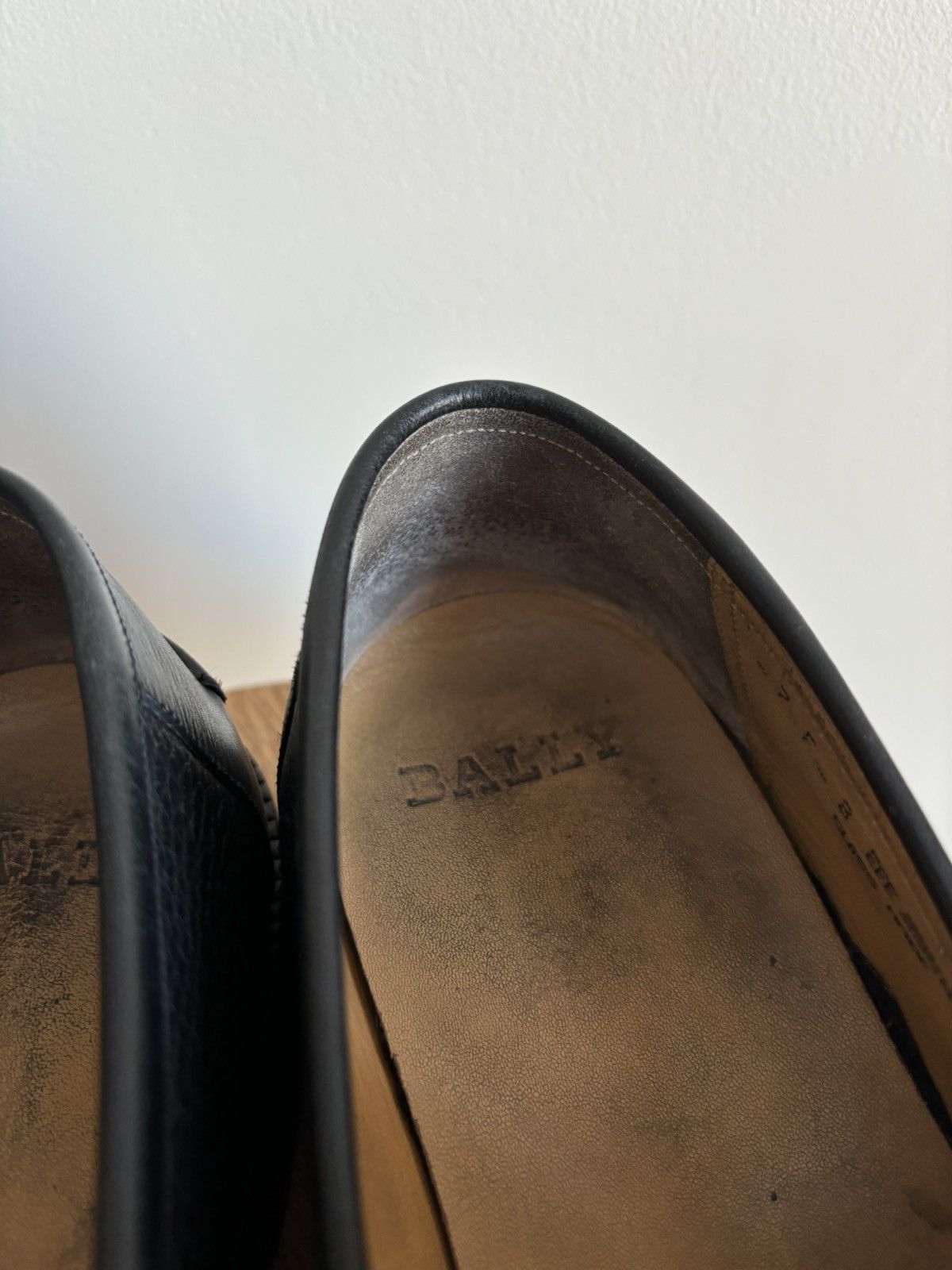 Bally Bally Noah Black Leather Rubber Sole Loafers Size US 8 / EU 41 - 9 Thumbnail