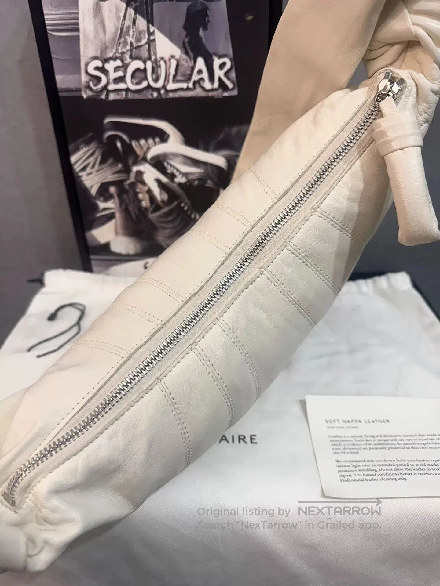 Lemaire Lemaire Small White Croissant Bag. Size ONE SIZE - 8 Thumbnail