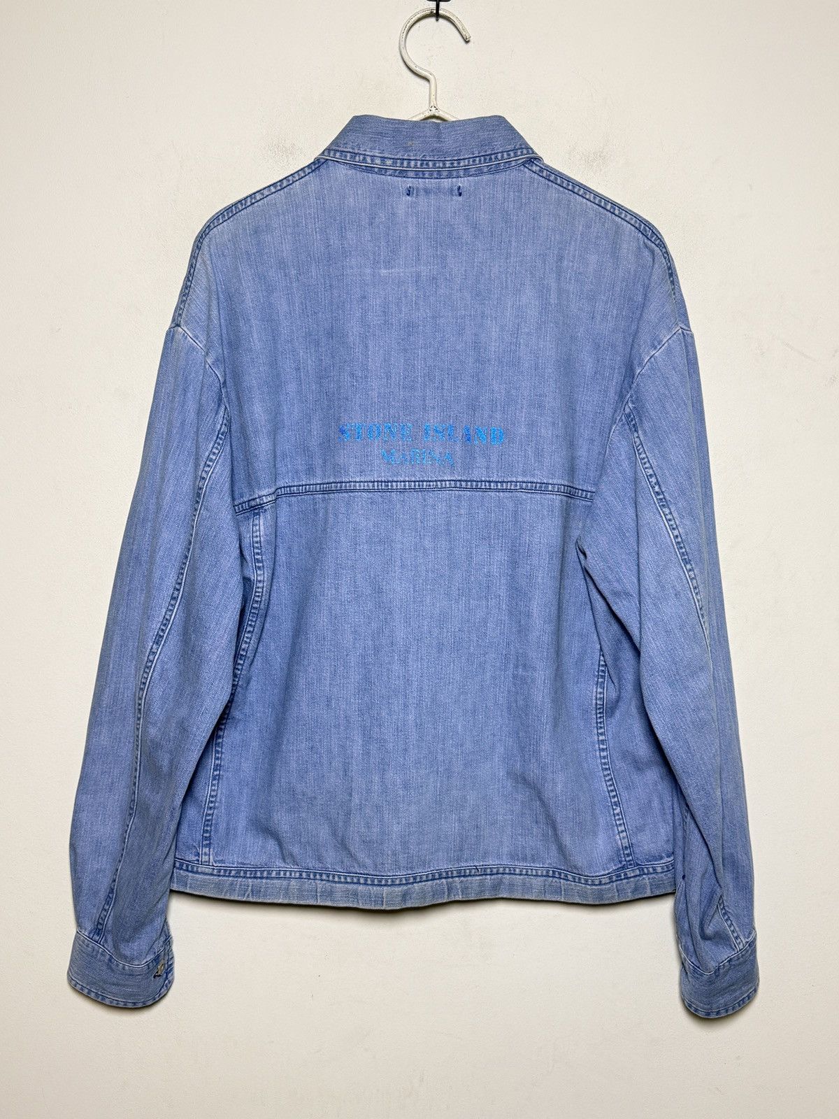 Stone Island Stone Island Marina denim jacket reflective logo 80s Size US L / EU 52-54 / 3 - 4 Thumbnail