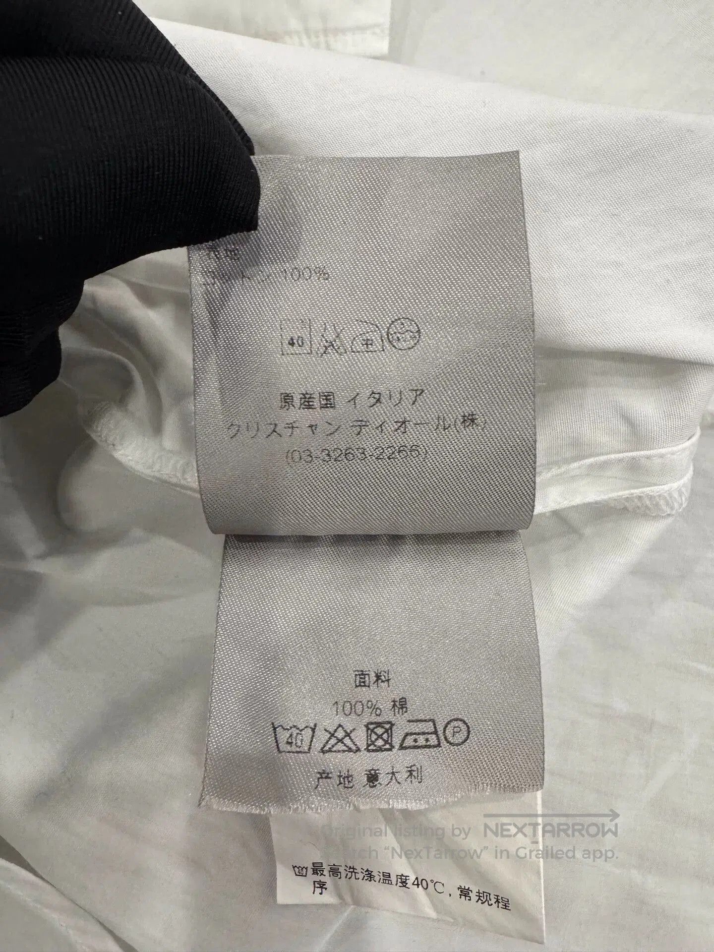 Dior Dior Homme White Splatter Collar Shirt. Size US XXS / EU 40 - 6 Thumbnail