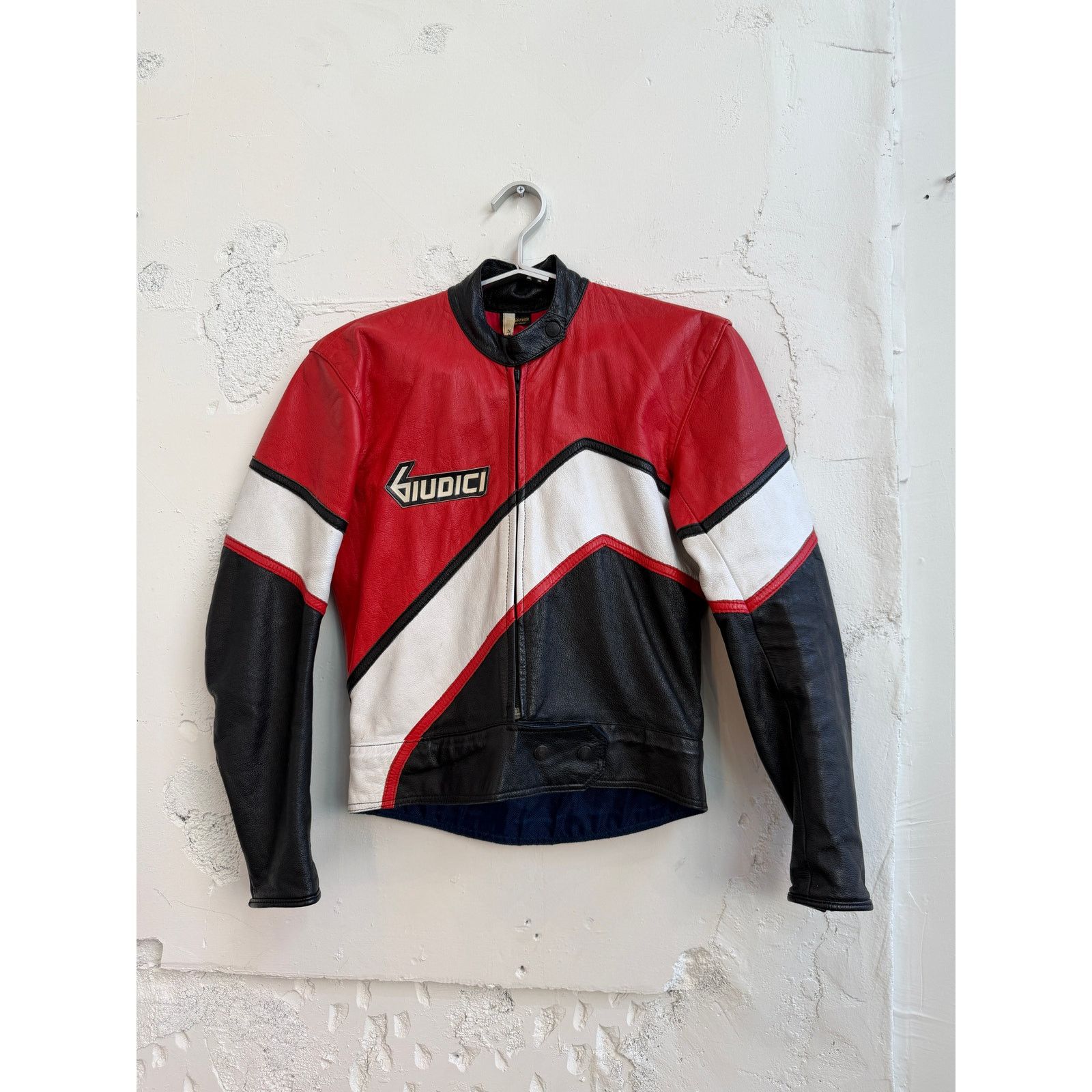 Vintage Vintage Giudici Leather Motorcycle Jacket Size M / US 6-8 / IT 42-44 - 1 Thumbnail