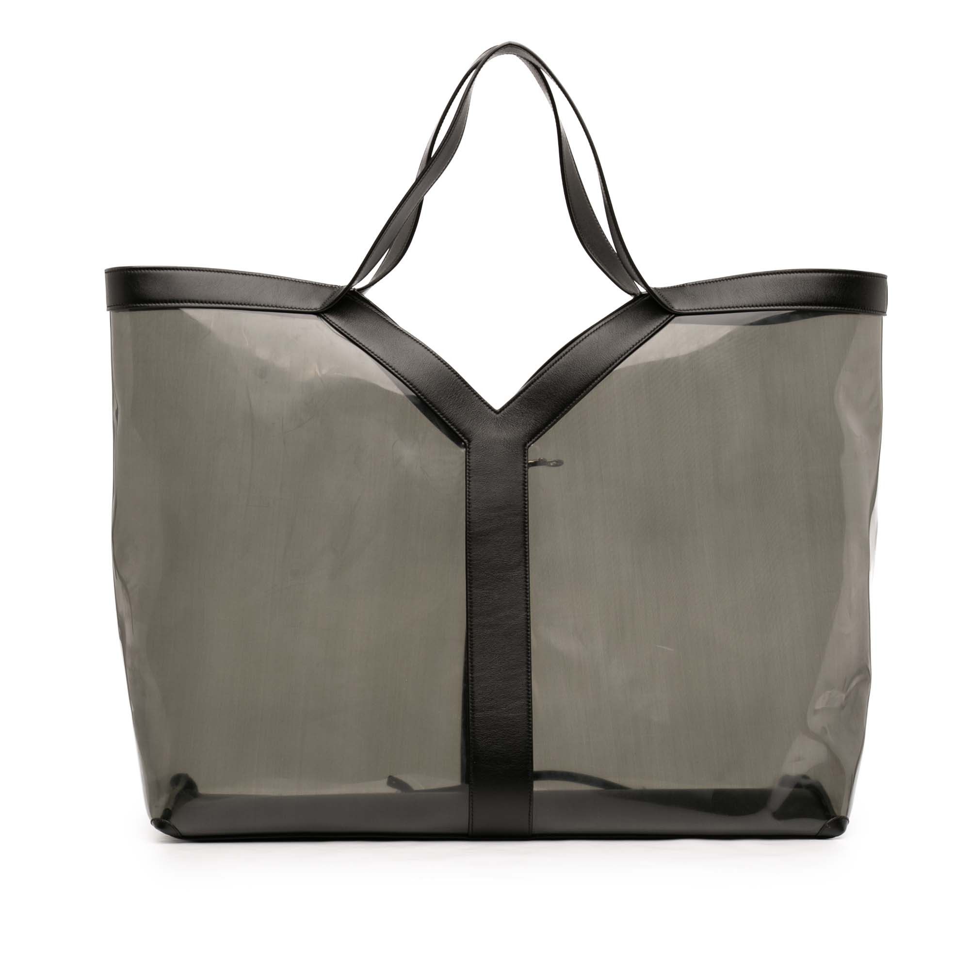 Saint Laurent Paris Maxi PVC Transparent Y Tote Size ONE SIZE - 1 Thumbnail