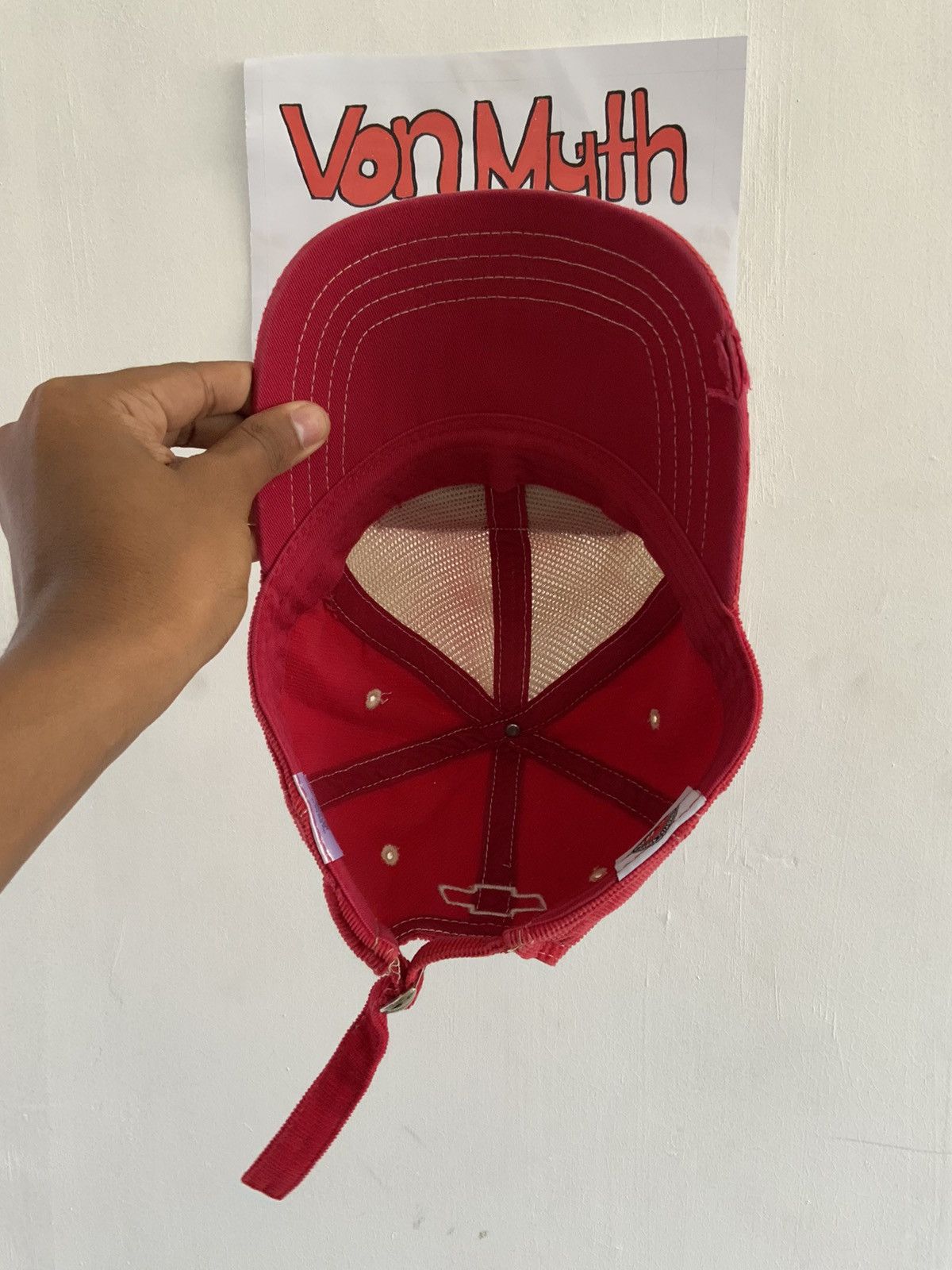 Japanese Brand Vintage Chevrolet Corduroy Hat Cap Size ONE SIZE - 6 Thumbnail