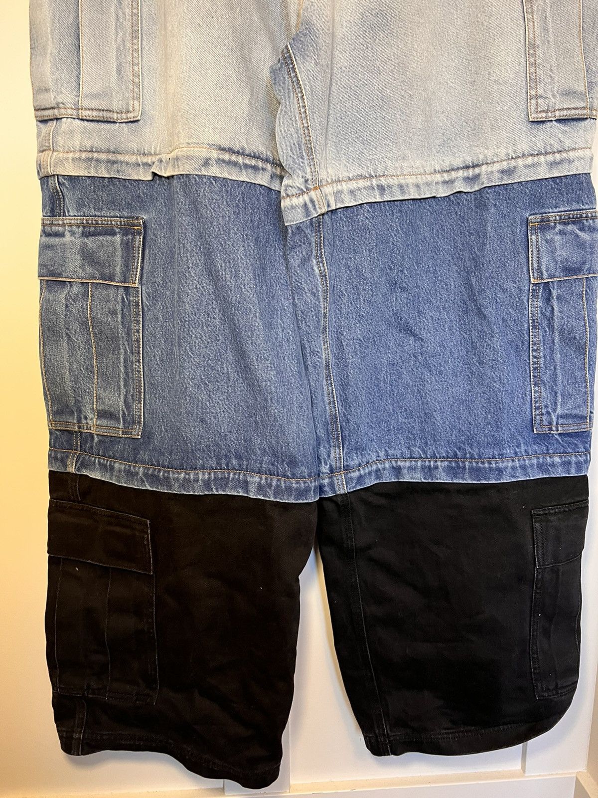 Vetements Vetements Blue & Black Runway Deconstructed Cargo Pants Size US 34 / EU 50 - 8 Thumbnail