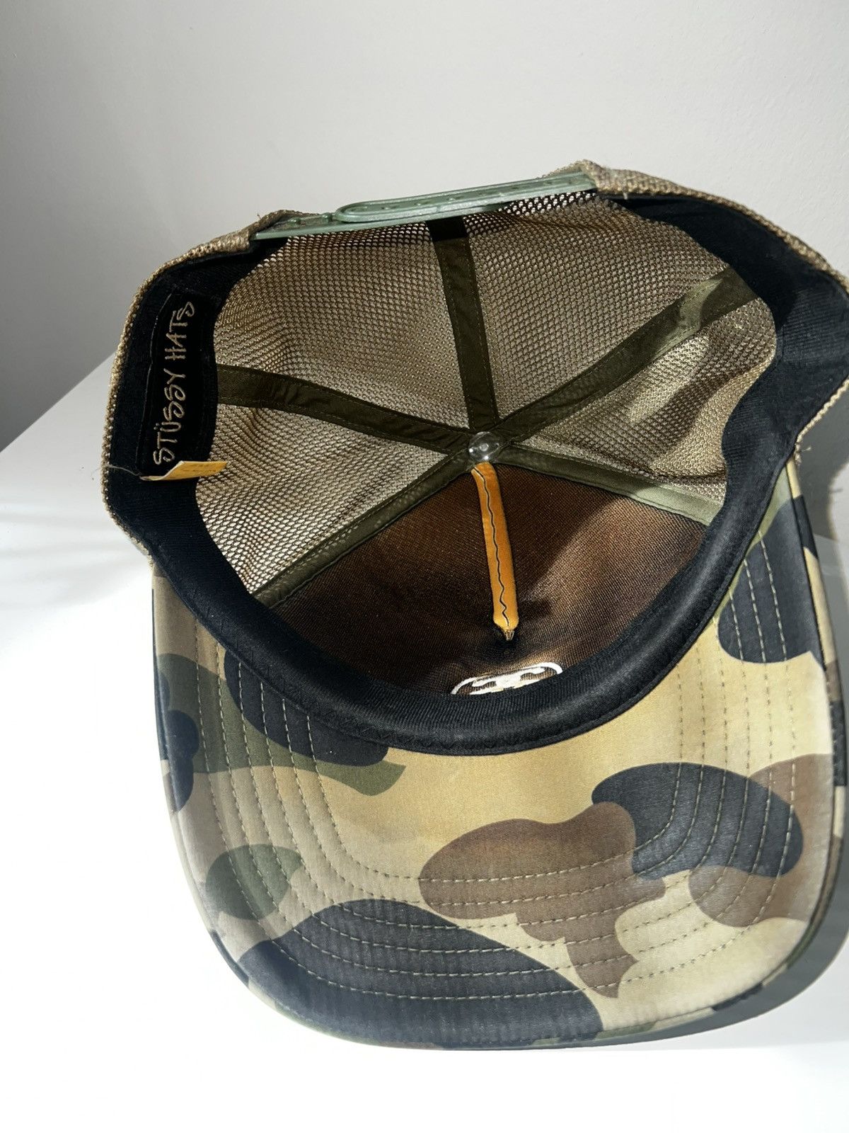 Bape × Stussy Bape x Stussy SnapBack Camo Trucker hat Size ONE SIZE - 7 Thumbnail