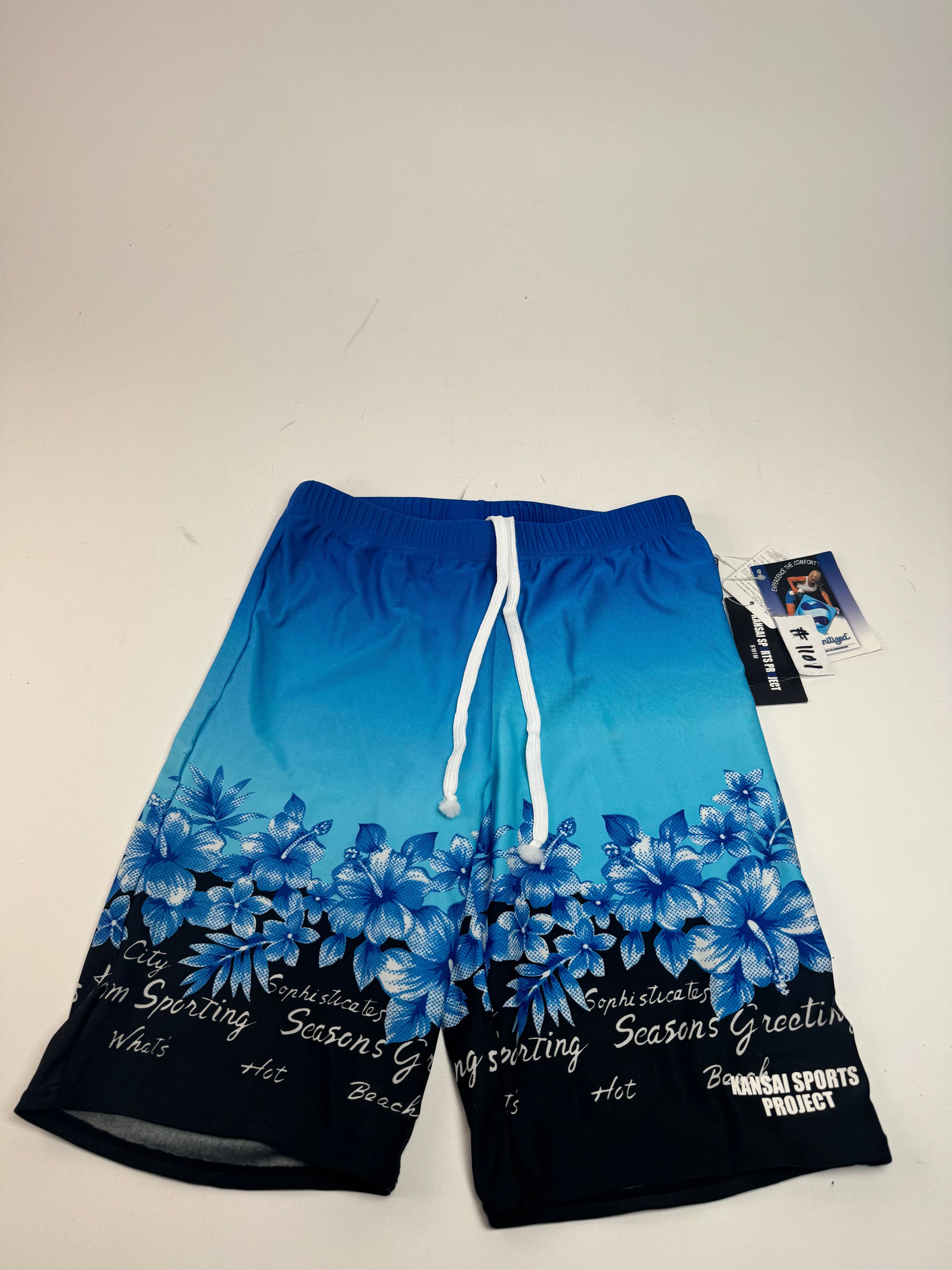 Kansai Yamamoto Vintage Swim Shorts Blue black L Size US 34 / EU 50 - 1 Thumbnail
