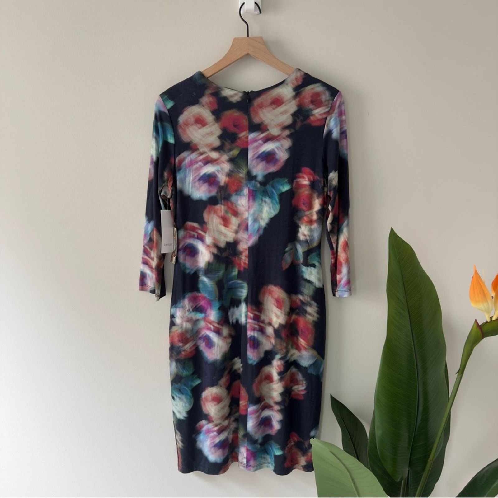 Karen Kane Avant Garden Abstract Dress Floral Sheath Dress