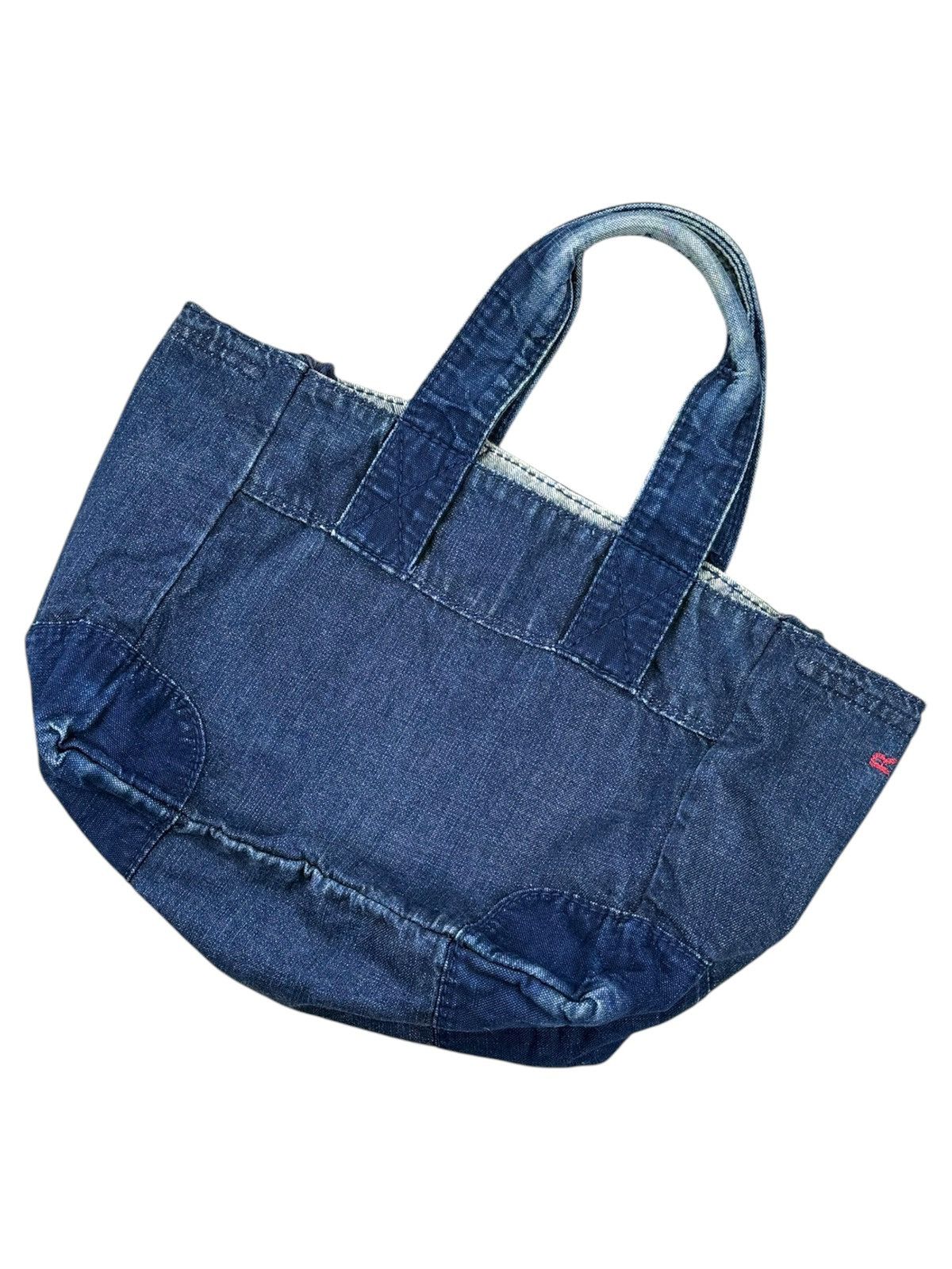 45rpm × Indigo × Japanese Brand 🔥RARE🔥 R by 45rpm Boro Indigo Denim Totebag Size ONE SIZE - 1 Thumbnail