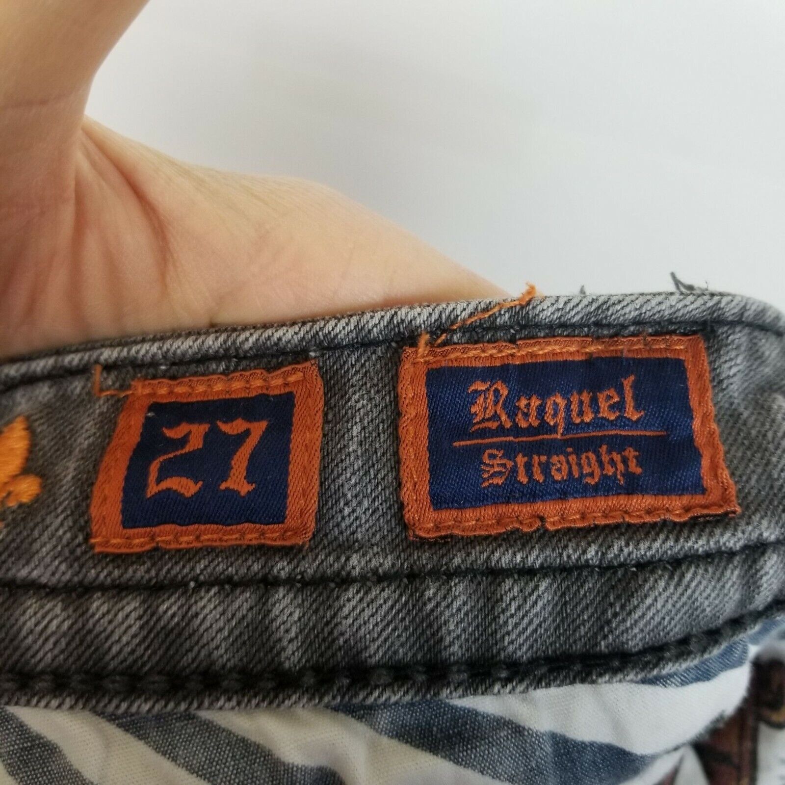 Rock Revival Rock Revival Womens Raquel Jeans Sz 27 Faded Black Straight Size 27" / US 4 / IT 40 - 7 Thumbnail