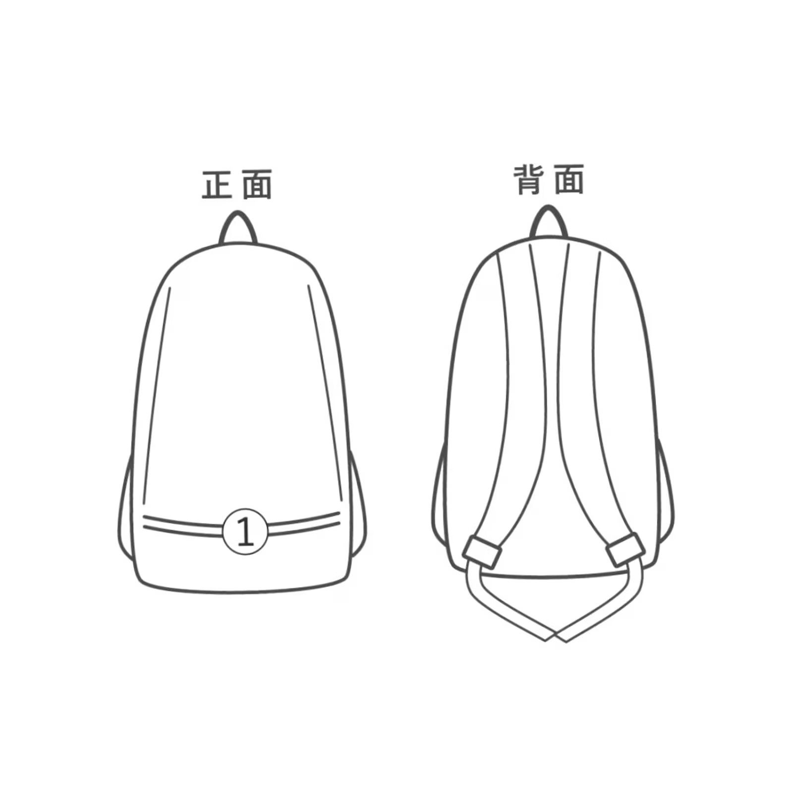 Rue Porter PORTER by MONOCLE Backpack, Black, Canvas, Plain, Used Size ONE SIZE - 8 Thumbnail