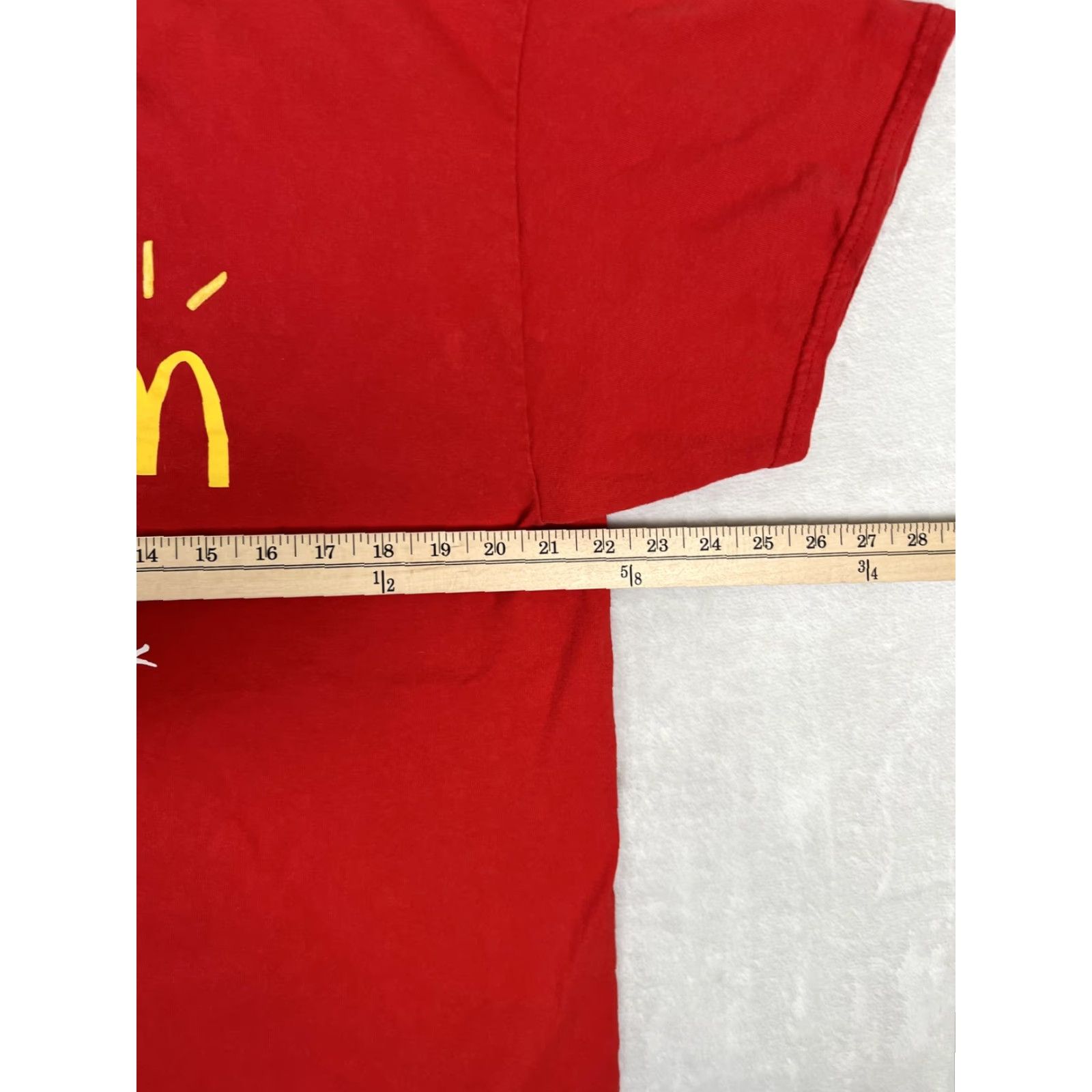 Gildan McDonald's Cactus Jack T-Shirt Mens XL Red Crew Tee Employee Size US XL / EU 56 / 4 - 4 Thumbnail