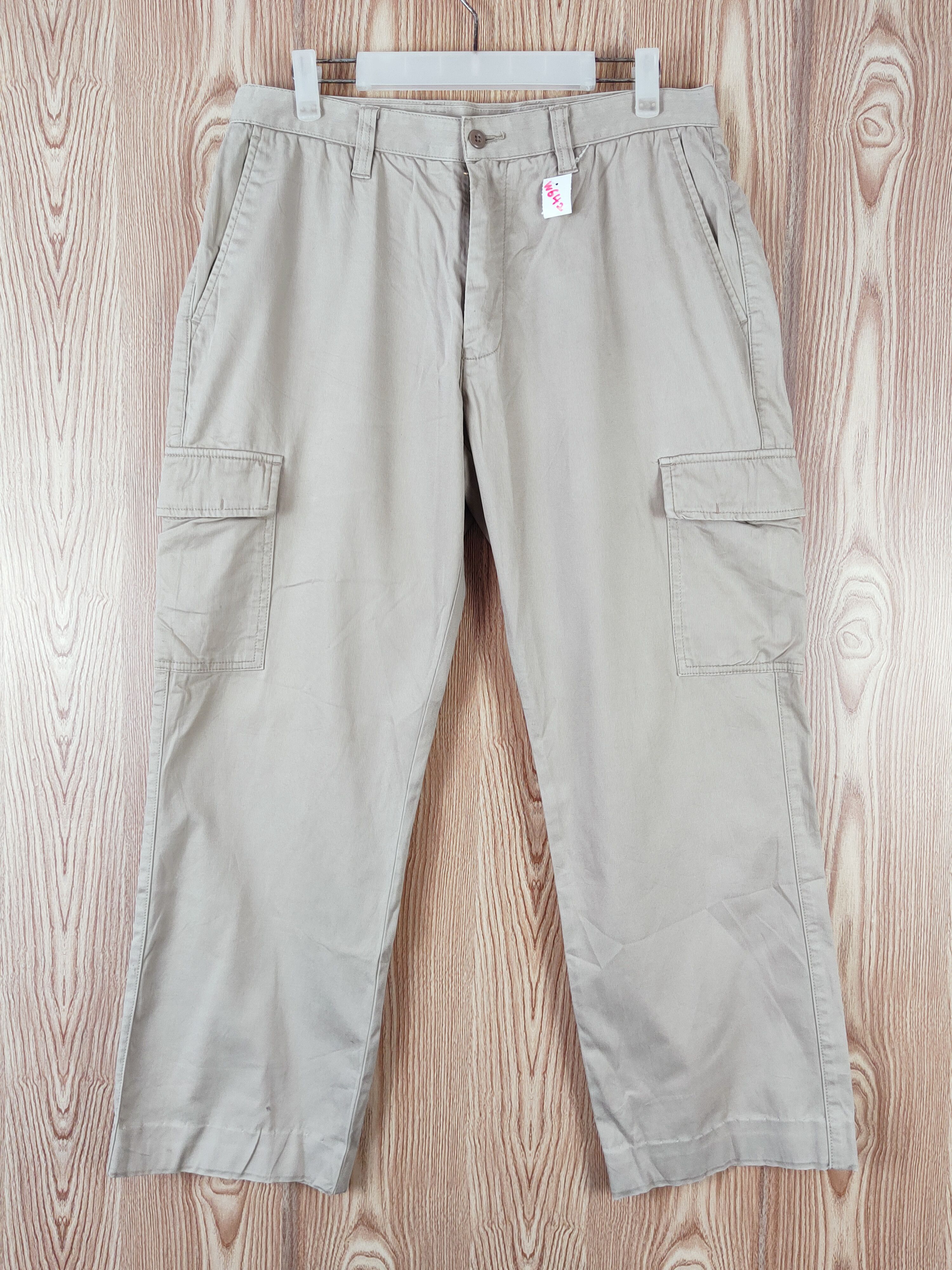 Japanese Brand Topvalu Beige Multipocket Tactical Cargo Pants #w642 Size US 31 - 1 Thumbnail