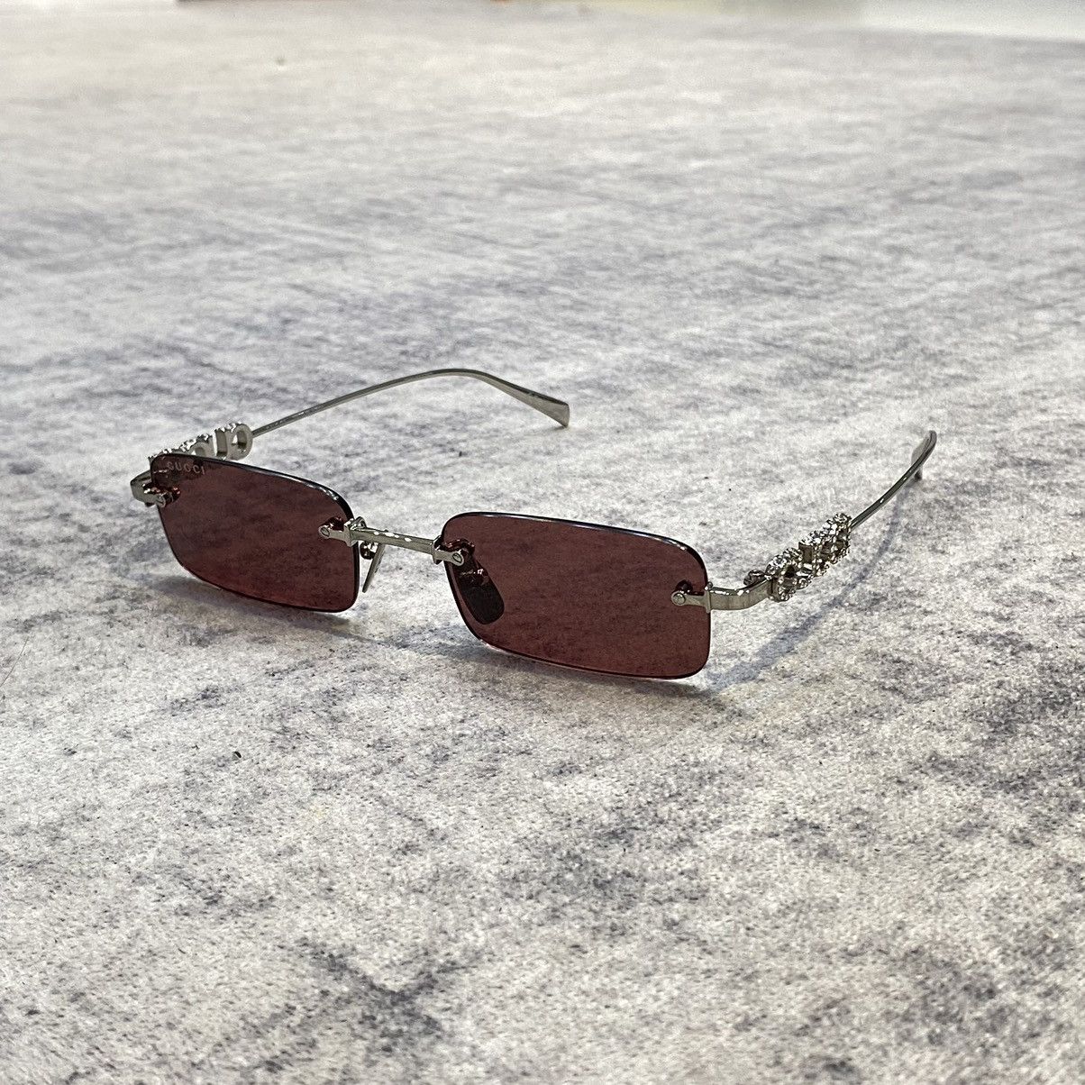 Gucci GUCCI GG1808S 004 SILVER RED Size ONE SIZE - 1 Thumbnail